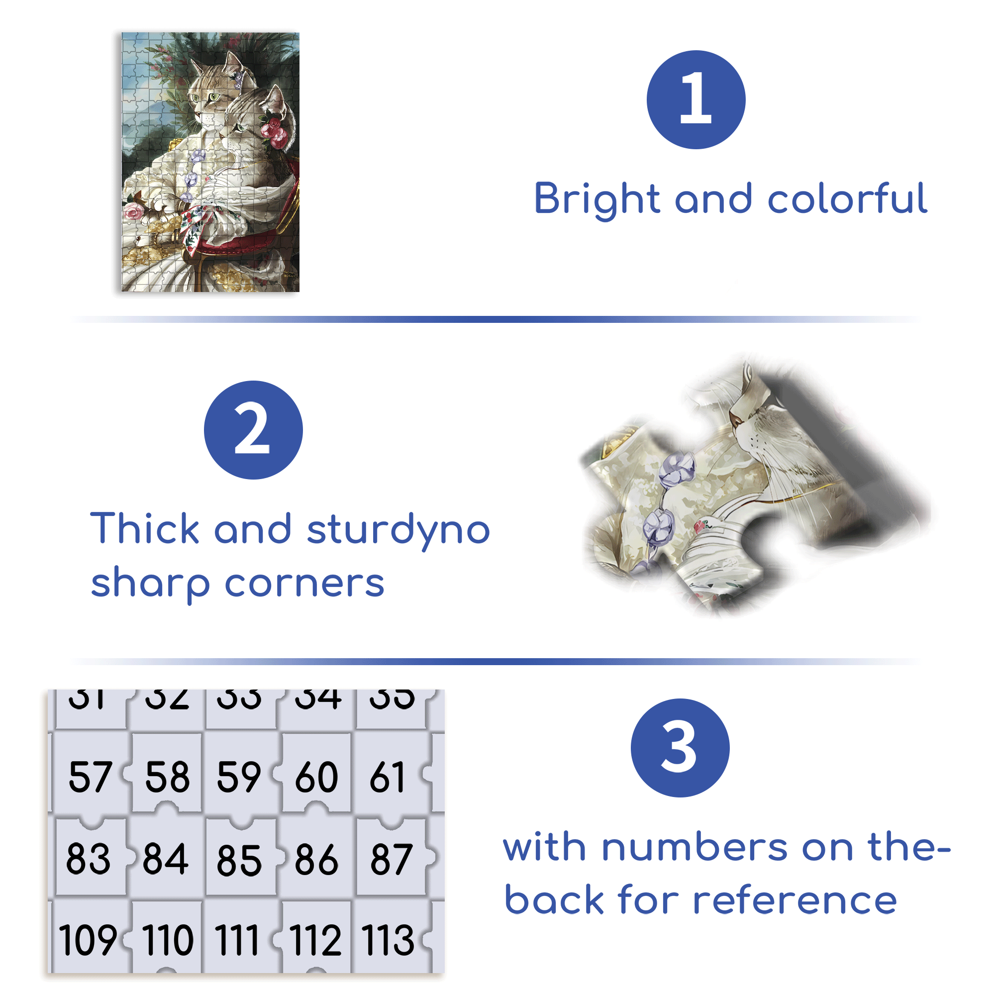 Fantastic Encounter between Cats and World Famous Paintings 13 500pcs/1000pcs Jigsaw Puzzle, Scratch-Resistant, Interactive Family Game & Brain-Boosting DIY Decor, Perfect for Halloween, Christmas & New Year Gifts, Family Puzzle Game