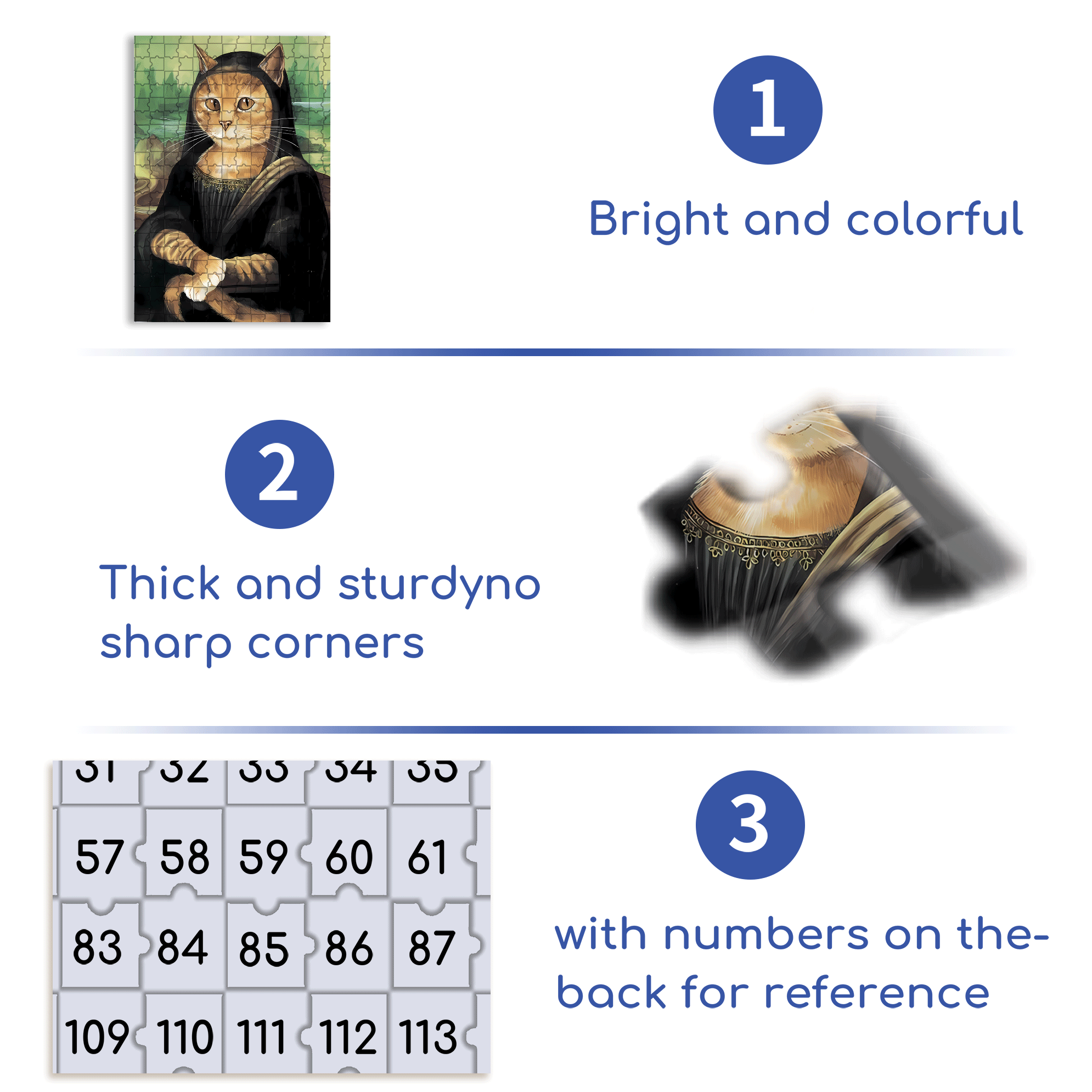 Fantastic Encounter between Cats and World Famous Paintings 18 500pcs/1000pcs Jigsaw Puzzle, Scratch-Resistant, Interactive Family Game & Brain-Boosting DIY Decor, Perfect for Halloween, Christmas & New Year Gifts, Family Puzzle Game