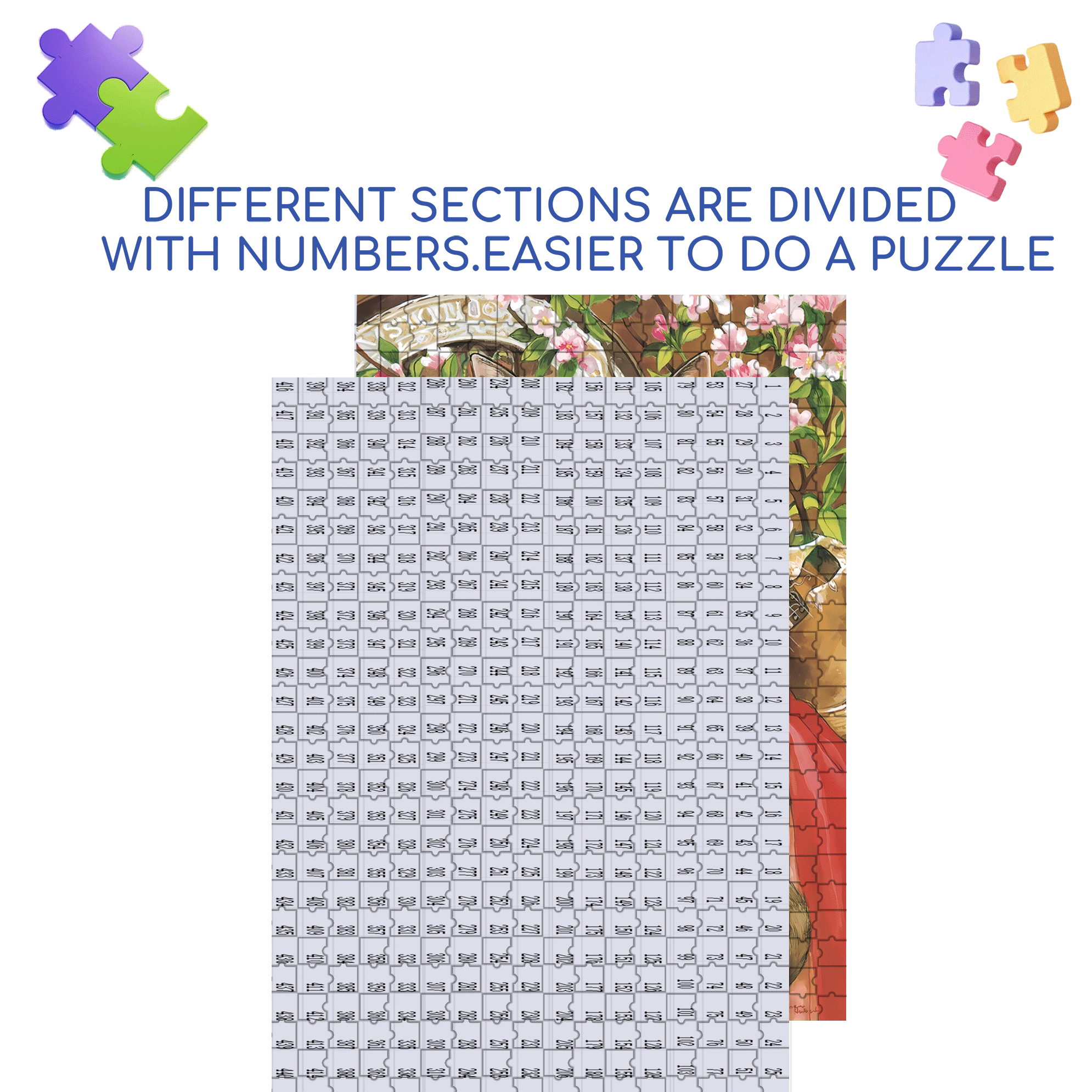 Fantastic Encounter between Cats and World Famous Paintings 2 500pcs/1000pcs Jigsaw Puzzle, Scratch-Resistant, Interactive Family Game & Brain-Boosting DIY Decor, Perfect for Halloween, Christmas & New Year Gifts, Family Puzzle Game