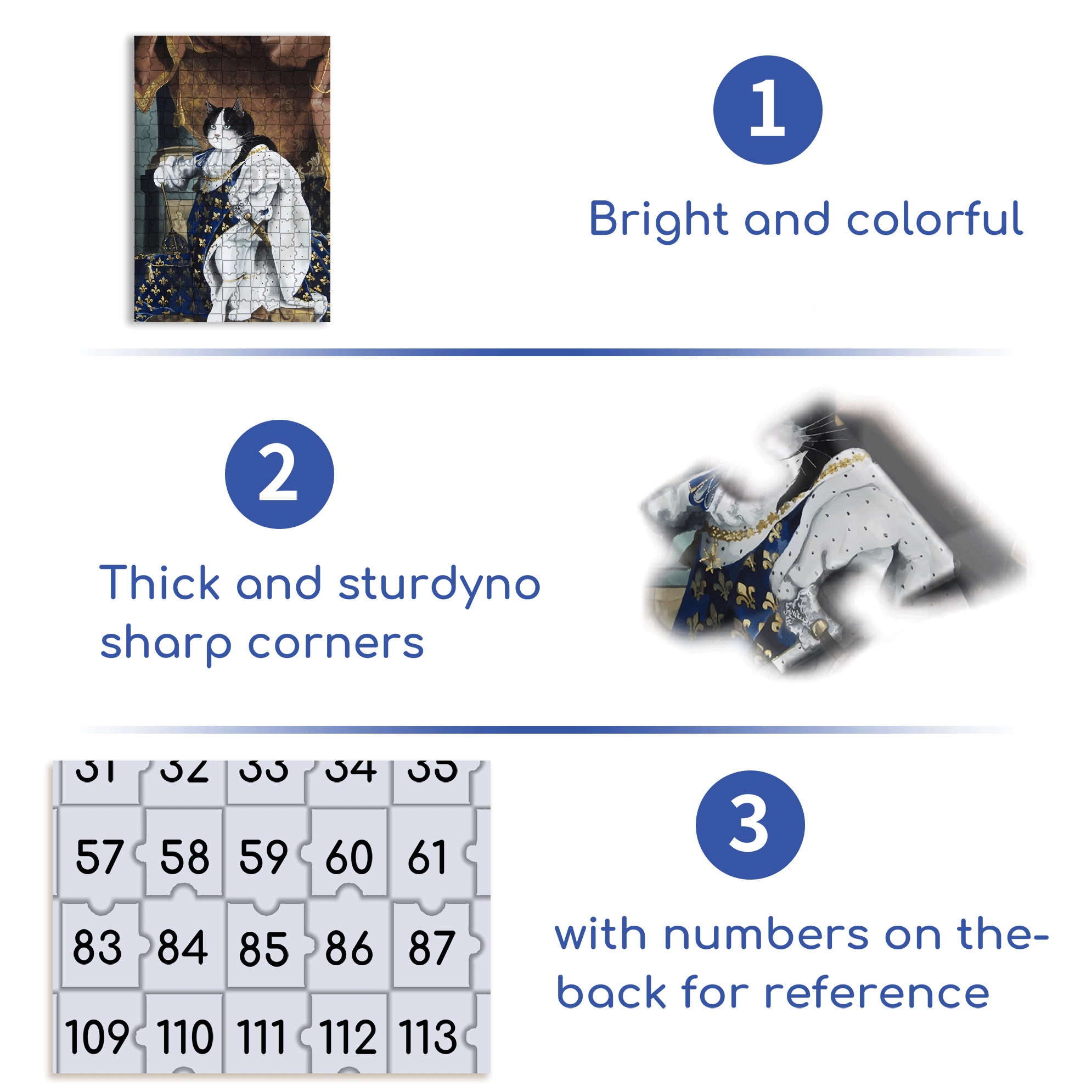 Fantastic Encounter between Cats and World Famous Paintings 3 500pcs/1000pcs Jigsaw Puzzle, Scratch-Resistant, Interactive Family Game & Brain-Boosting DIY Decor, Perfect for Halloween, Christmas & New Year Gifts, Family Puzzle Game
