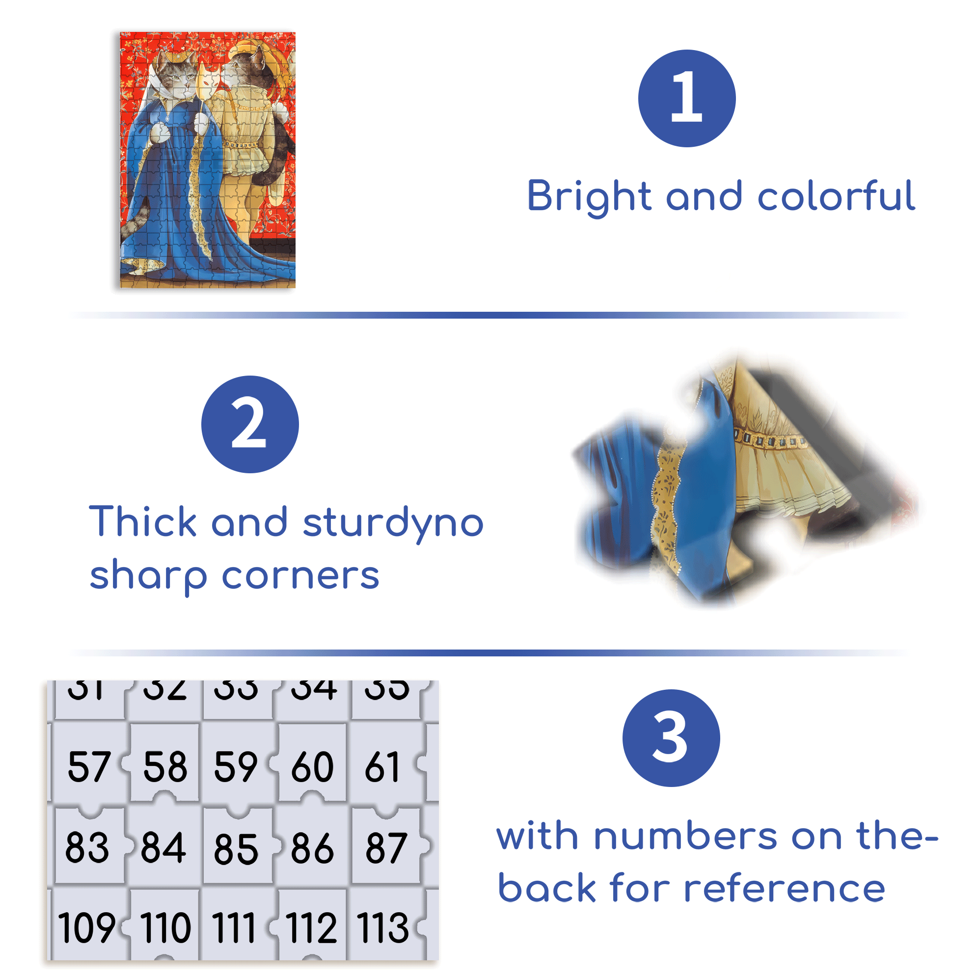 Fantastic Encounter between Cats and World Famous Paintings 4 500pcs/1000pcs Jigsaw Puzzle, Scratch-Resistant, Interactive Family Game & Brain-Boosting DIY Decor, Perfect for Halloween, Christmas & New Year Gifts, Family Puzzle Game