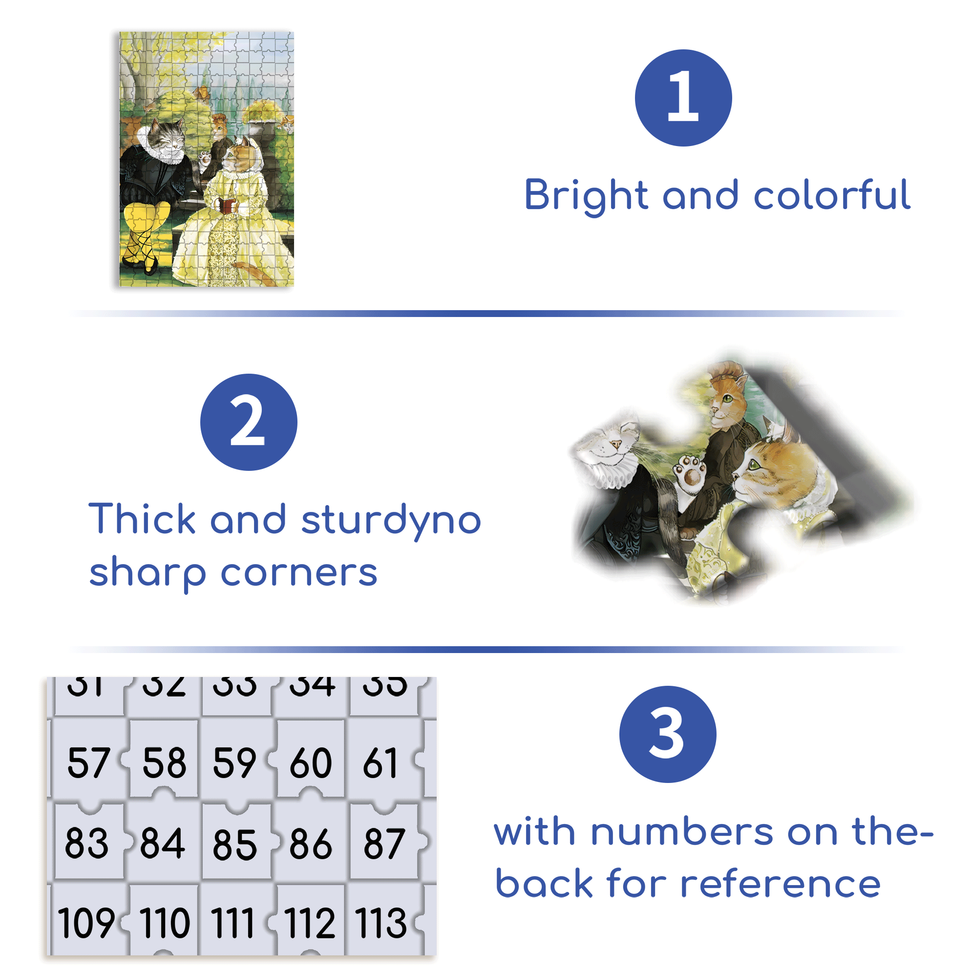 Fantastic Encounter between Cats and World Famous Paintings 5 500pcs/1000pcs Jigsaw Puzzle, Scratch-Resistant, Interactive Family Game & Brain-Boosting DIY Decor, Perfect for Halloween, Christmas & New Year Gifts, Family Puzzle Game