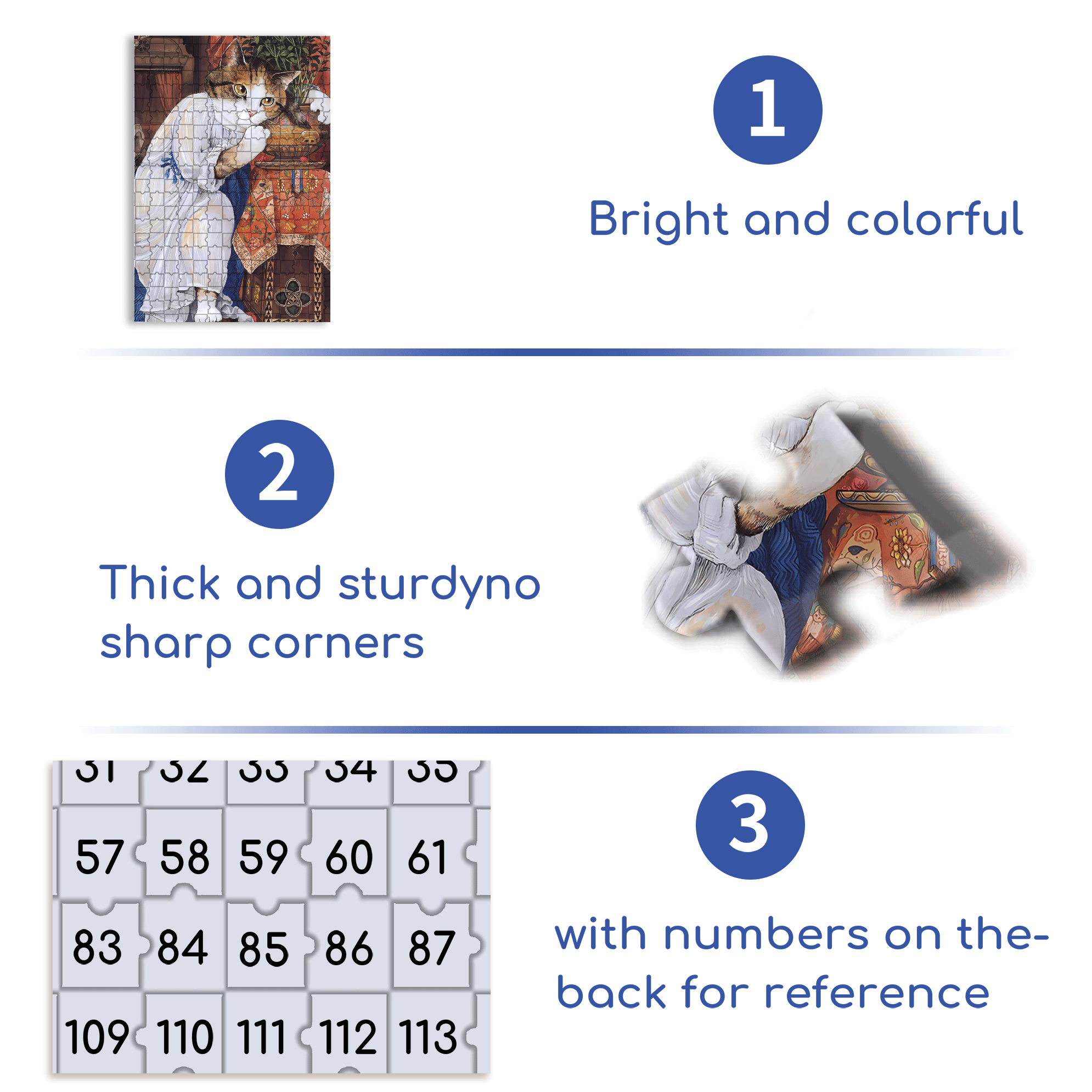 Fantastic Encounter between Cats and World Famous Paintings 7 500pcs/1000pcs Jigsaw Puzzle, Scratch-Resistant, Interactive Family Game & Brain-Boosting DIY Decor, Perfect for Halloween, Christmas & New Year Gifts, Family Puzzle Game