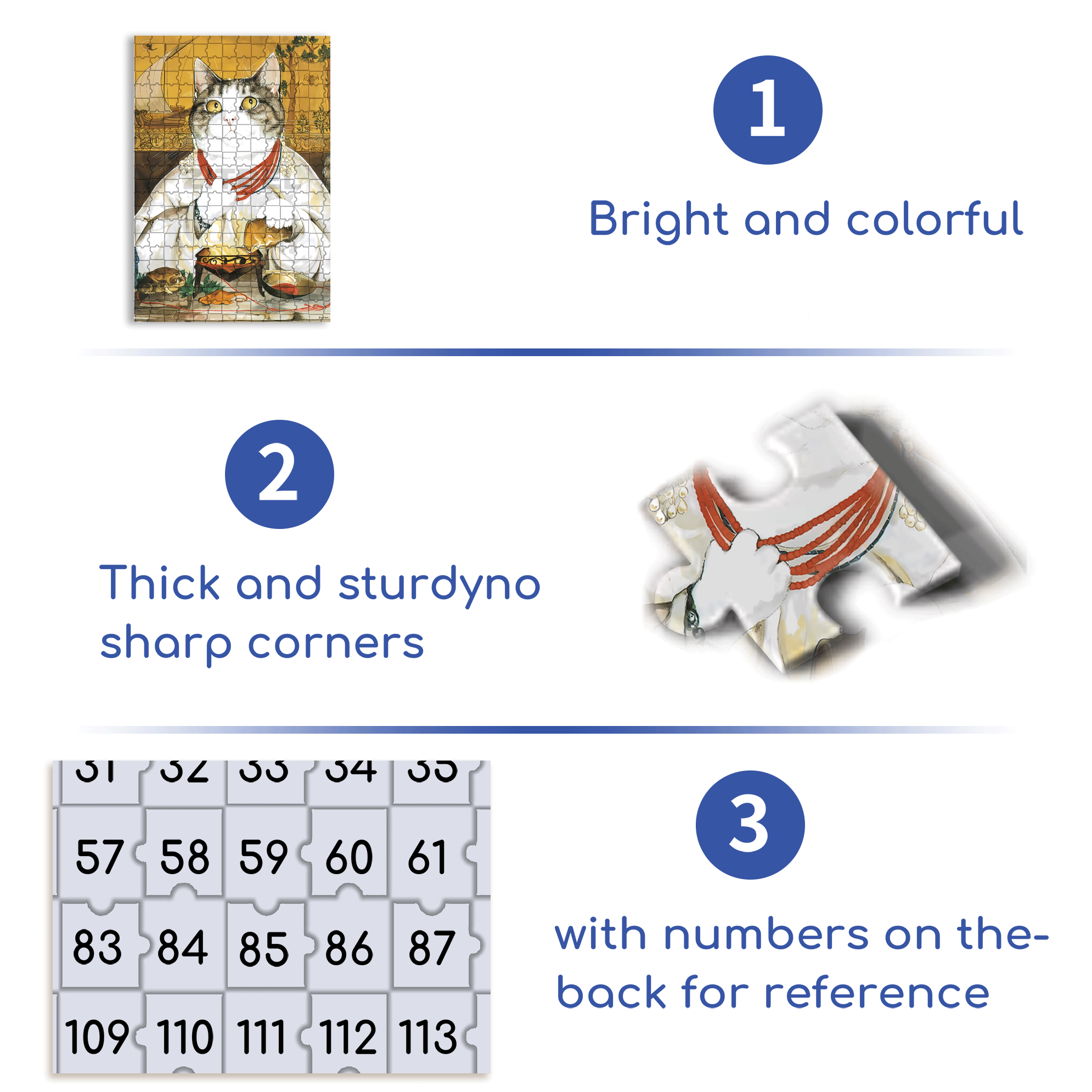 Fantastic Encounter between Cats and World Famous Paintings 8 500pcs/1000pcs Jigsaw Puzzle, Scratch-Resistant, Interactive Family Game & Brain-Boosting DIY Decor, Perfect for Halloween, Christmas & New Year Gifts, Family Puzzle Game