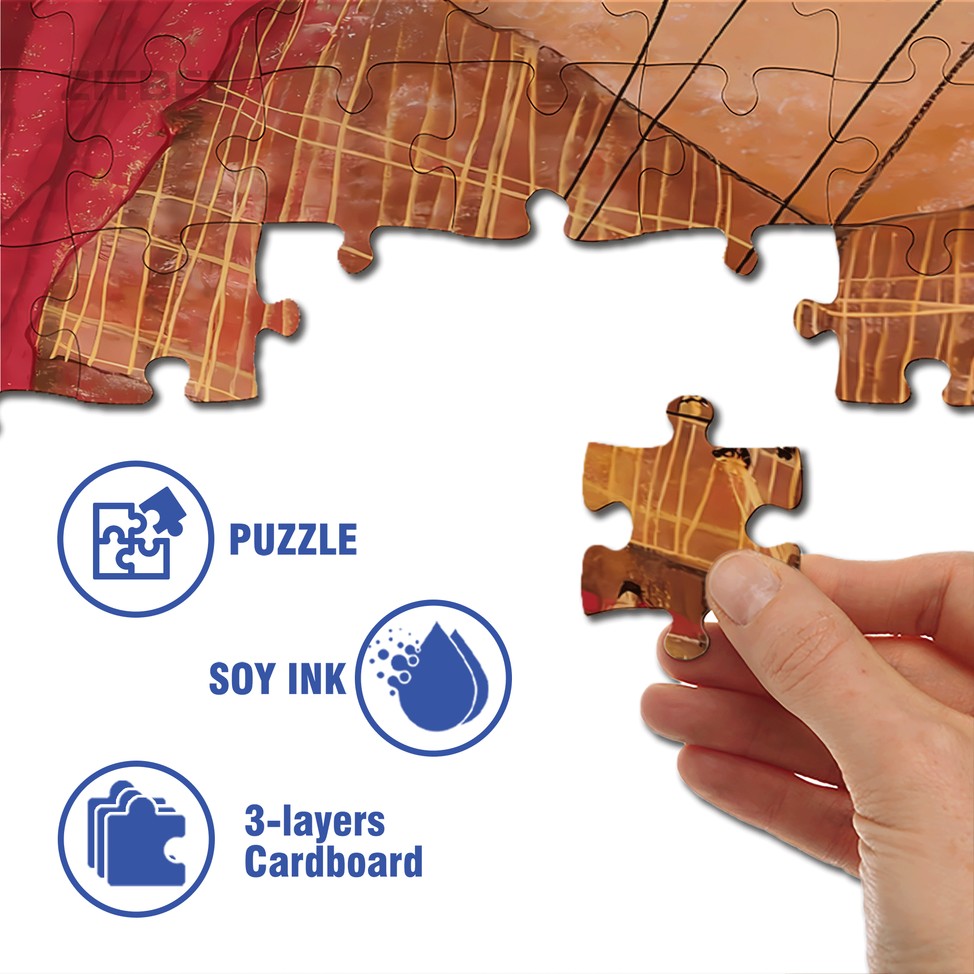 Brahms Piano Trio 500pcs/1000pcs Jigsaw Puzzle, Scratch-Resistant, Interactive Family Game & Brain-Boosting DIY Decor, Perfect for Halloween, Christmas & New Year Gifts, Family Puzzle Game