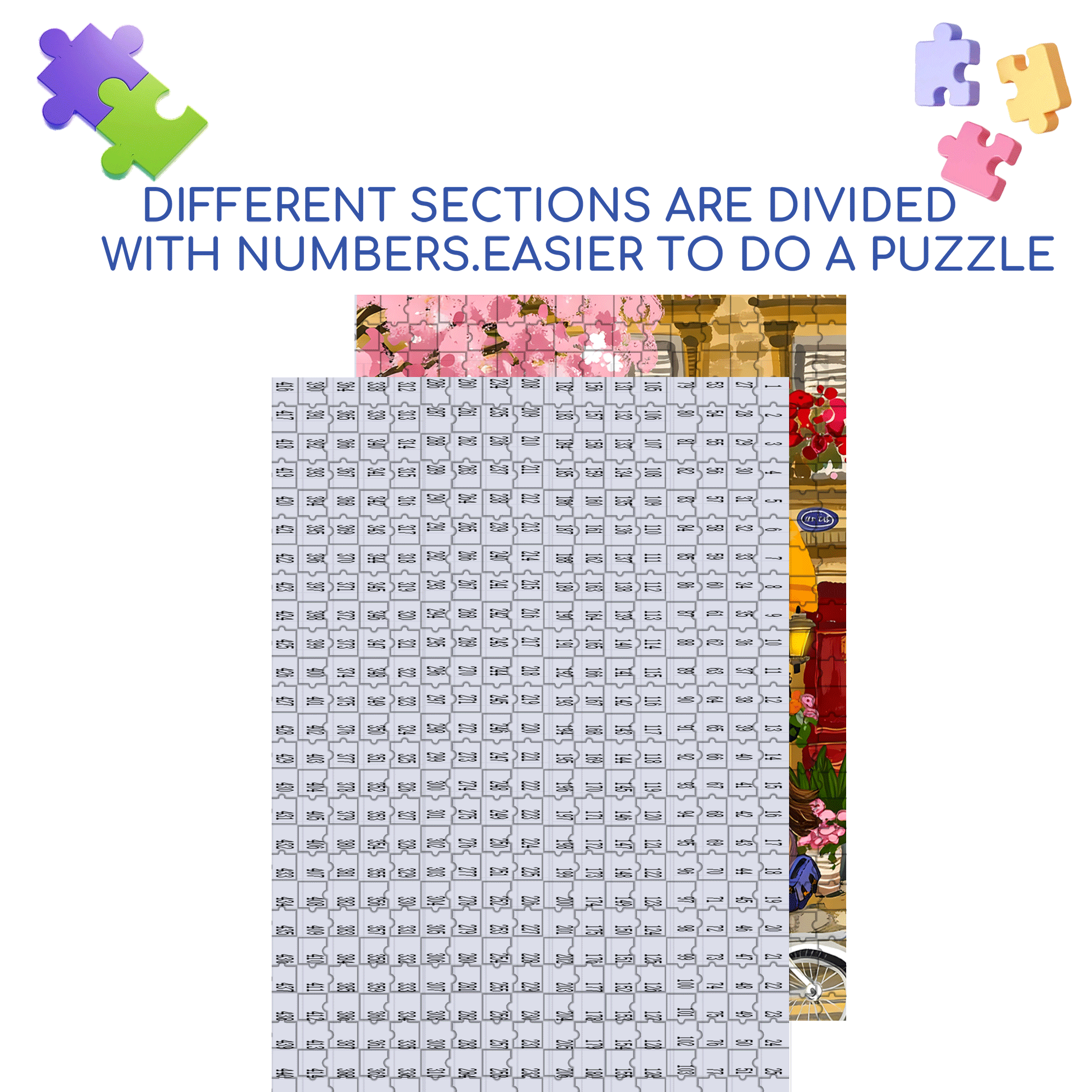 Cafe DE Flore 500pcs/1000pcs Jigsaw Puzzle, Scratch-Resistant, Interactive Family Game & Brain-Boosting DIY Decor, Perfect for Halloween, Christmas & New Year Gifts, Family Puzzle Game