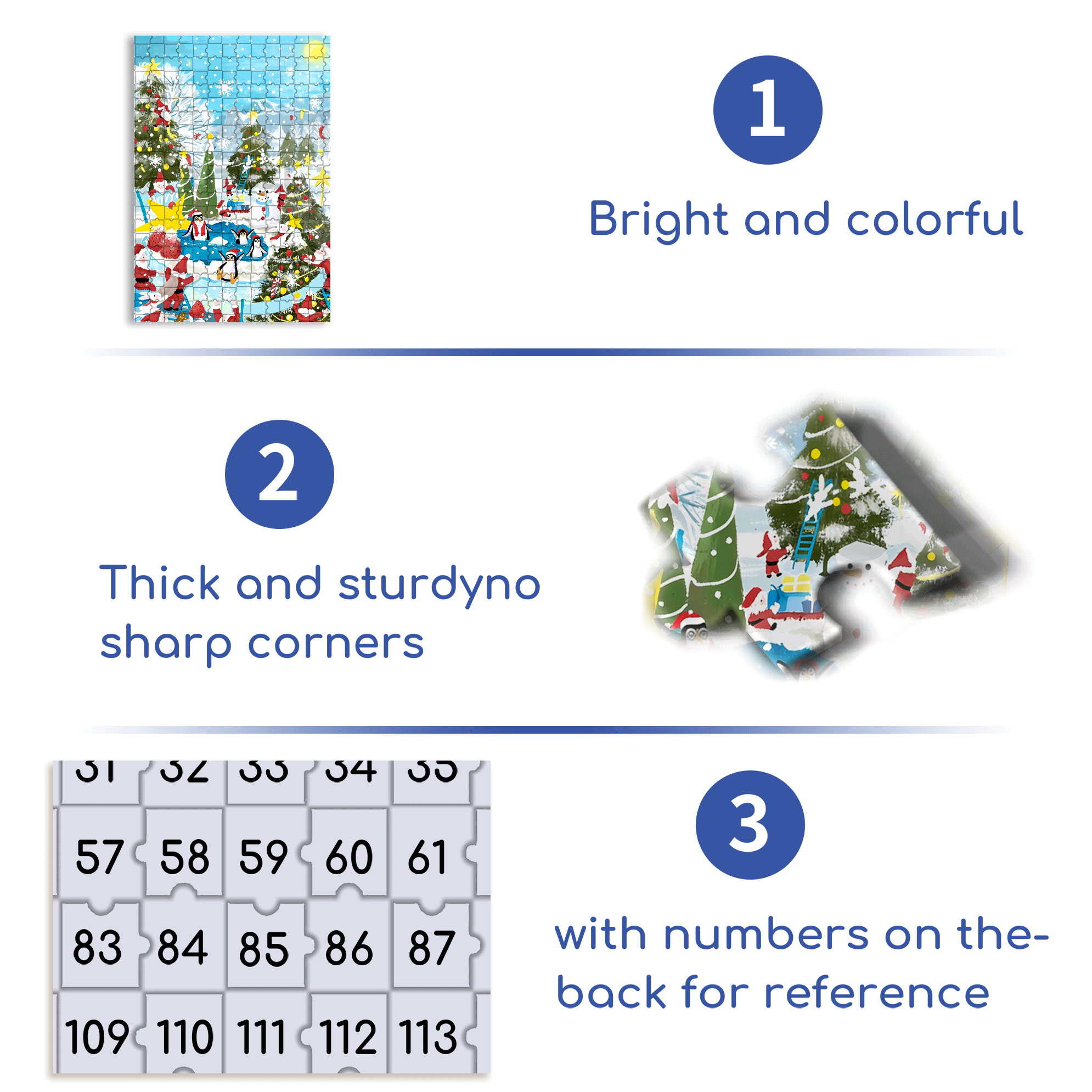 Christmas Party 500pcs/1000pcs Jigsaw Puzzle, Scratch-Resistant, Interactive Family Game & Brain-Boosting DIY Decor, Perfect for Halloween, Christmas & New Year Gifts, Family Puzzle Game