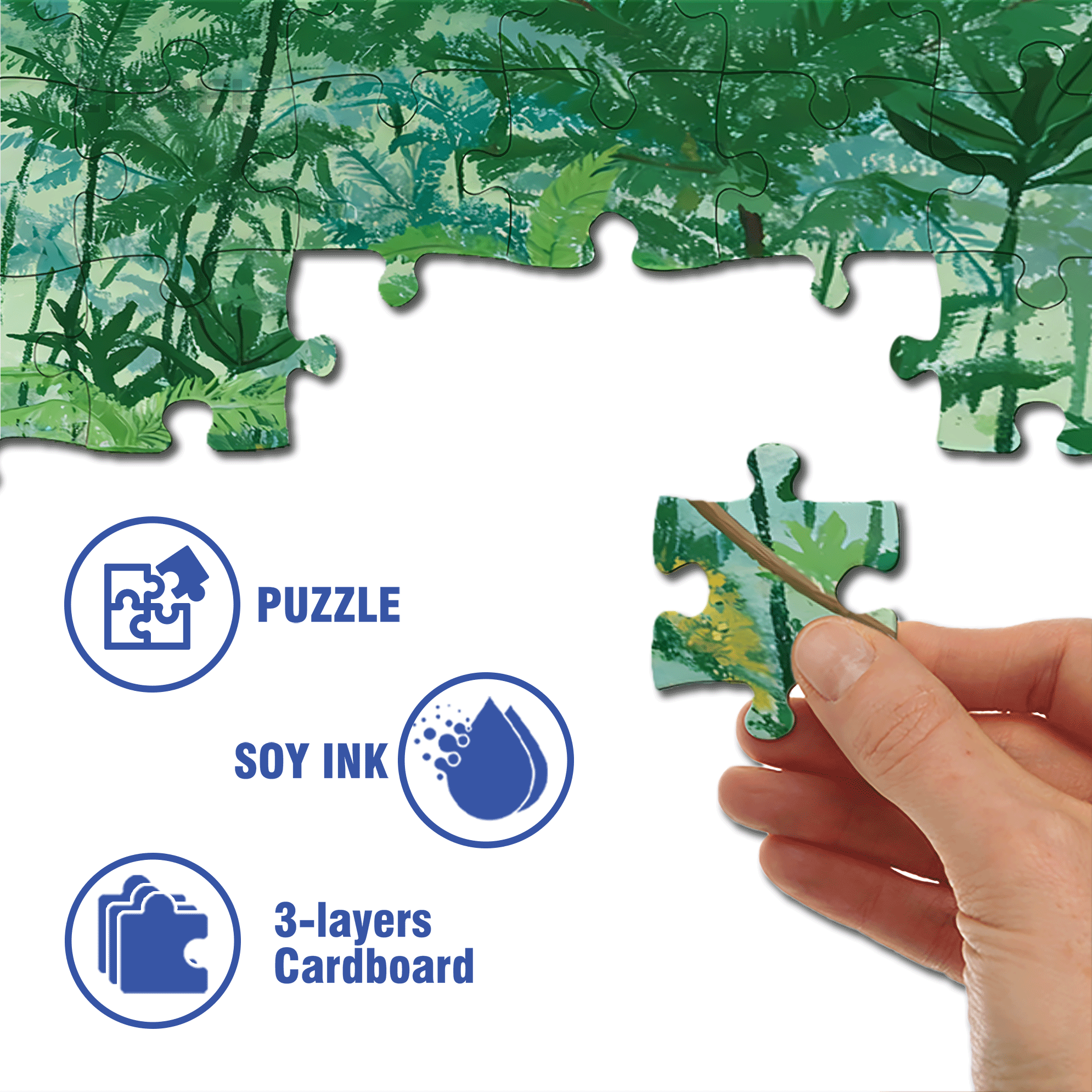 Coconut Grove 500pcs/1000pcs Jigsaw Puzzle, Scratch-Resistant, Interactive Family Game & Brain-Boosting DIY Decor, Perfect for Halloween, Christmas & New Year Gifts, Family Puzzle Game