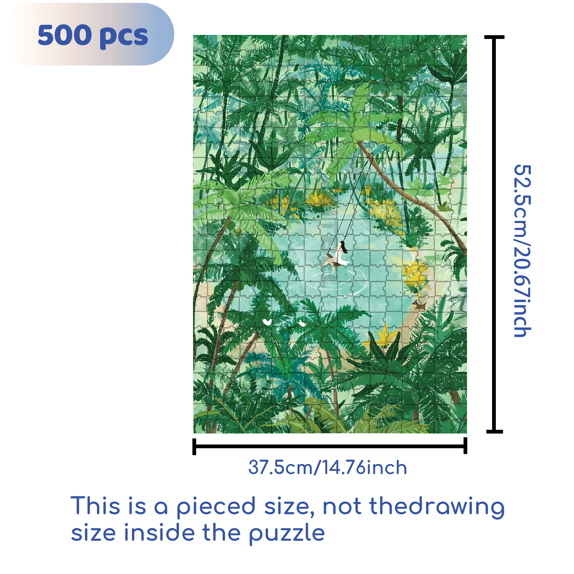 Coconut Grove 500pcs/1000pcs Jigsaw Puzzle, Scratch-Resistant, Interactive Family Game & Brain-Boosting DIY Decor, Perfect for Halloween, Christmas & New Year Gifts, Family Puzzle Game