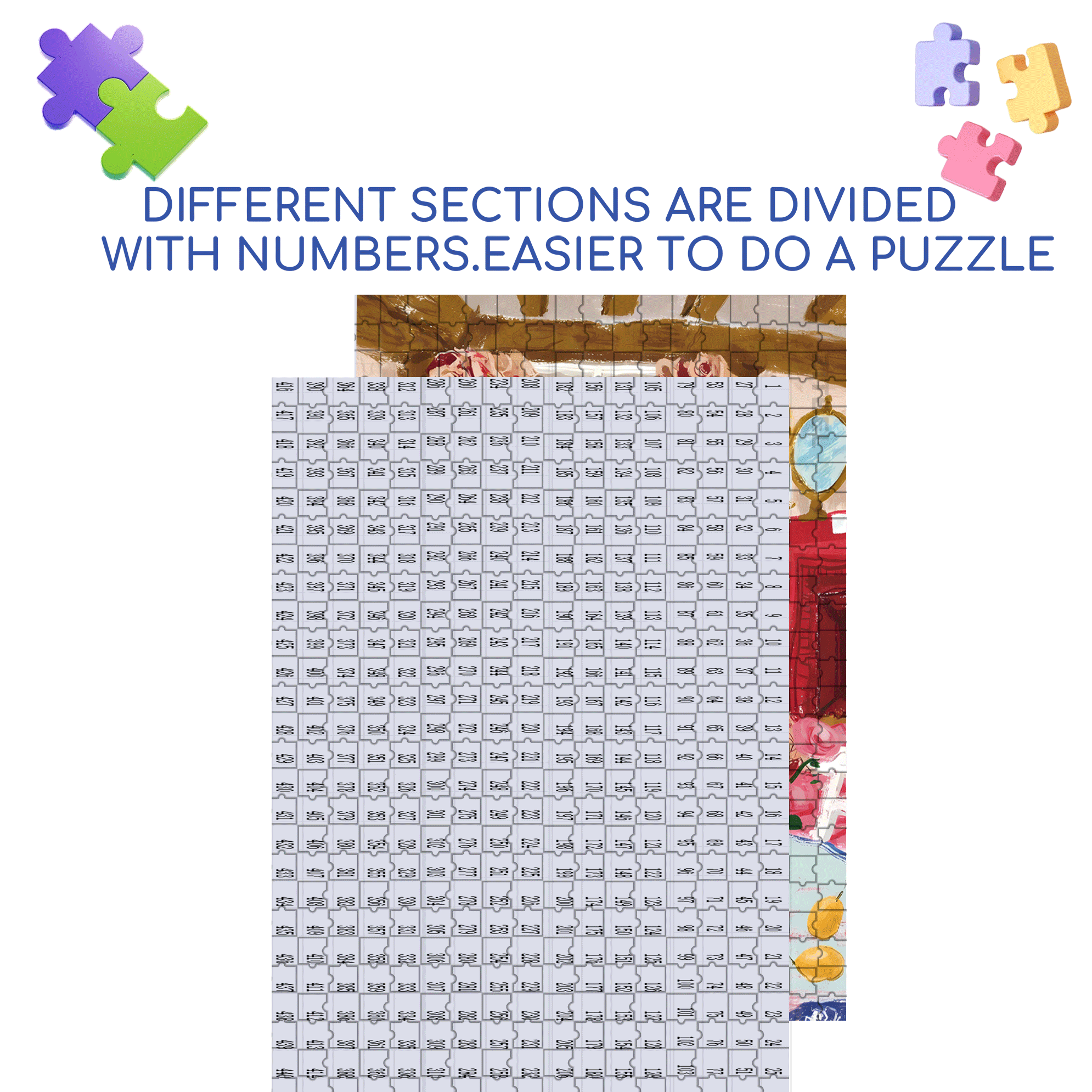 Colorful Room 500pcs/1000pcs Jigsaw Puzzle, Scratch-Resistant, Interactive Family Game & Brain-Boosting DIY Decor, Perfect for Halloween, Christmas & New Year Gifts, Family Puzzle Game