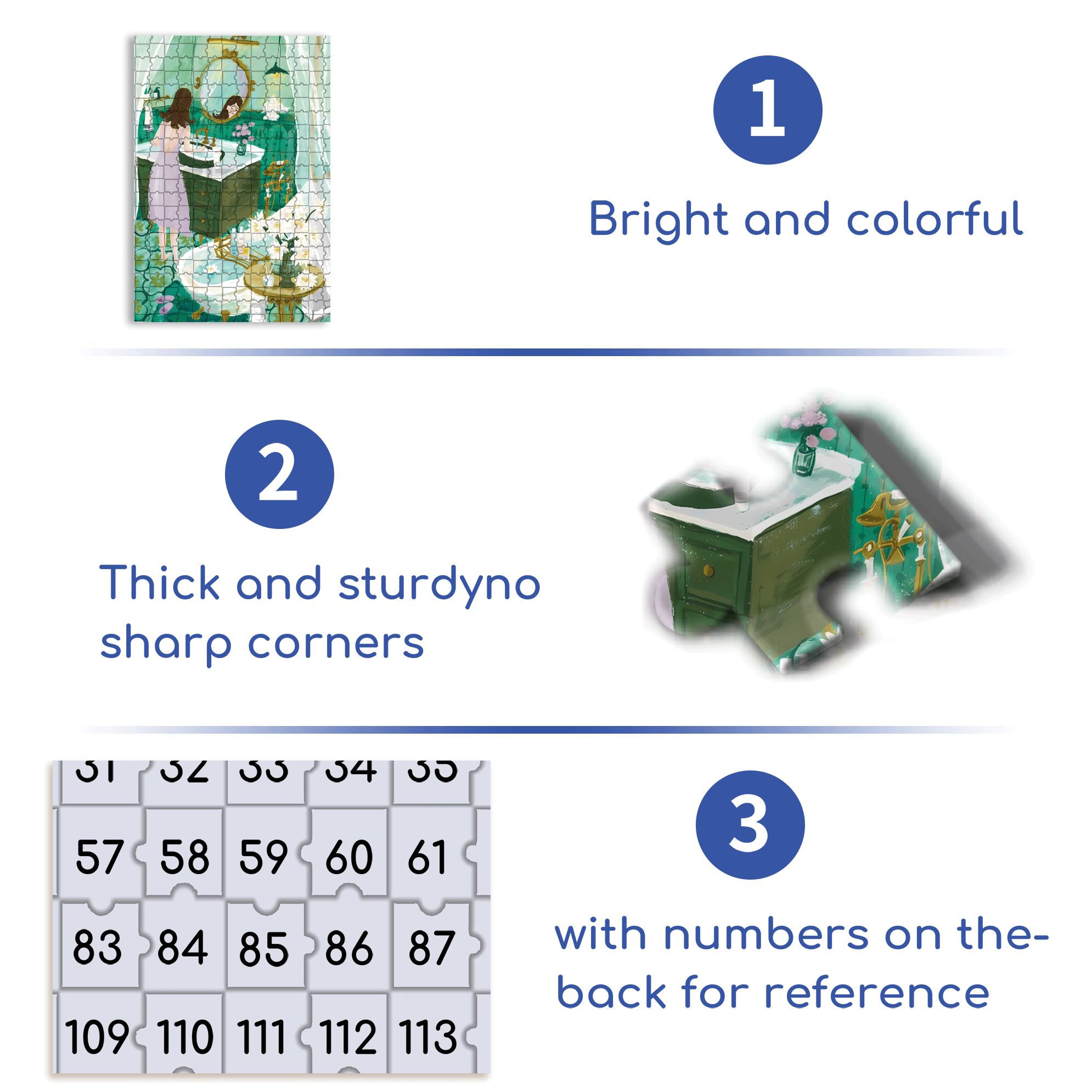 Cool Feeling 500pcs/1000pcs Jigsaw Puzzle, Scratch-Resistant, Interactive Family Game & Brain-Boosting DIY Decor, Perfect for Halloween, Christmas & New Year Gifts, Family Puzzle Game