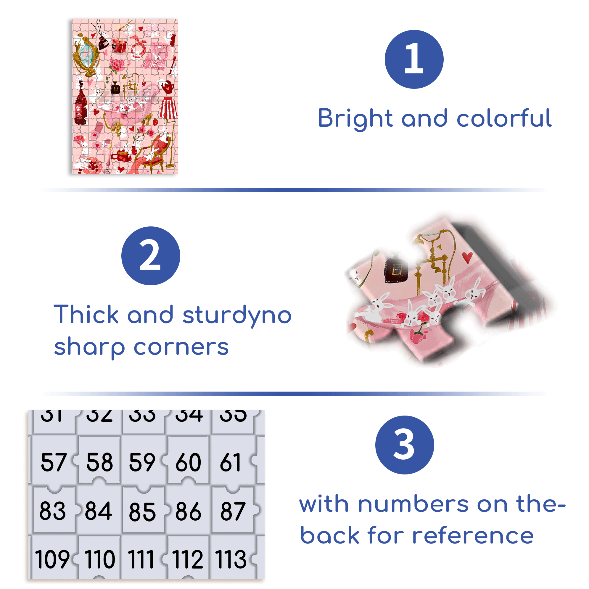 Cotton Candy Bubbles 500pcs/1000pcs Jigsaw Puzzle, Scratch-Resistant, Interactive Family Game & Brain-Boosting DIY Decor, Perfect for Halloween, Christmas & New Year Gifts, Family Puzzle Game