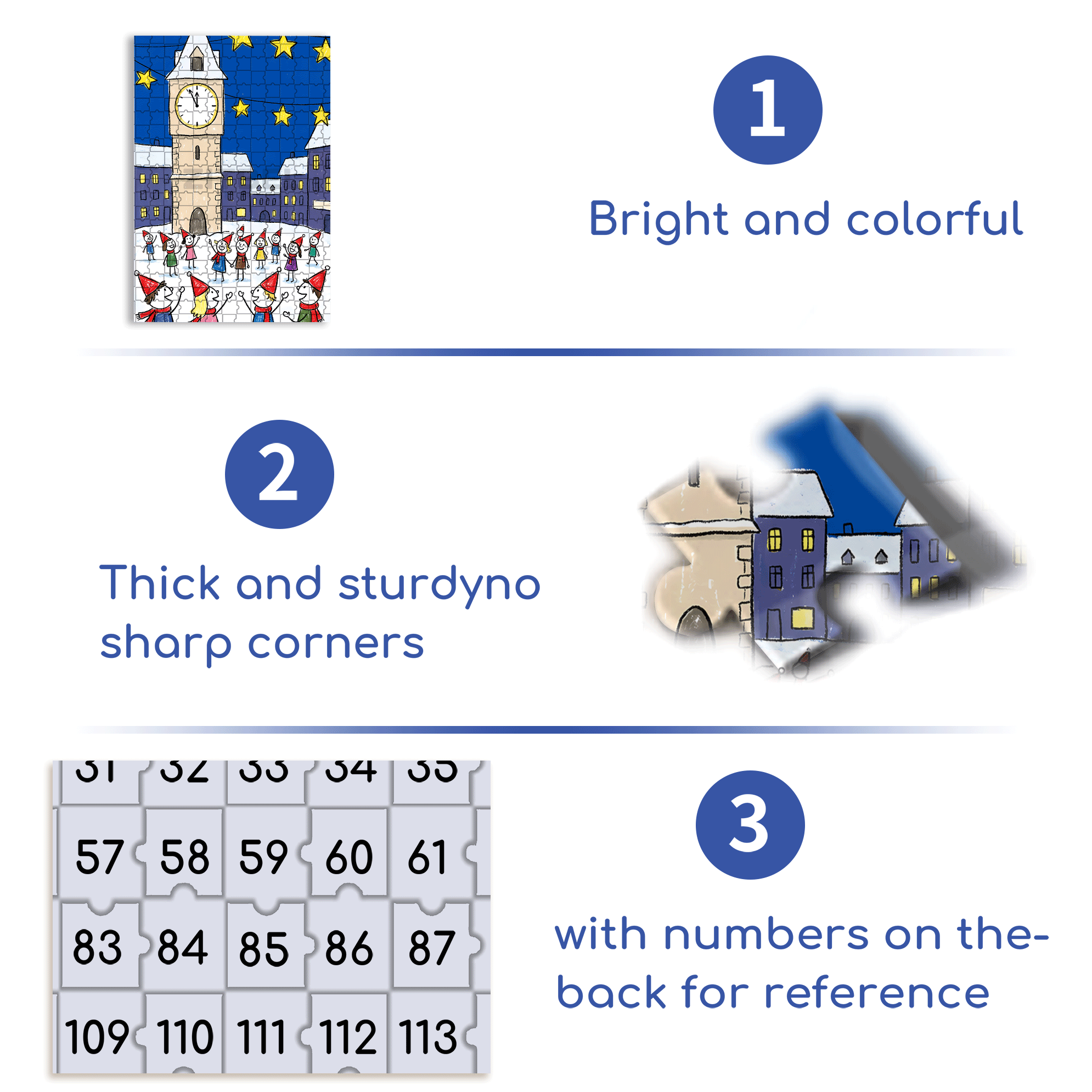 Countdown 500pcs/1000pcs Jigsaw Puzzle, Scratch-Resistant, Interactive Family Game & Brain-Boosting DIY Decor, Perfect for Halloween, Christmas & New Year Gifts, Family Puzzle Game