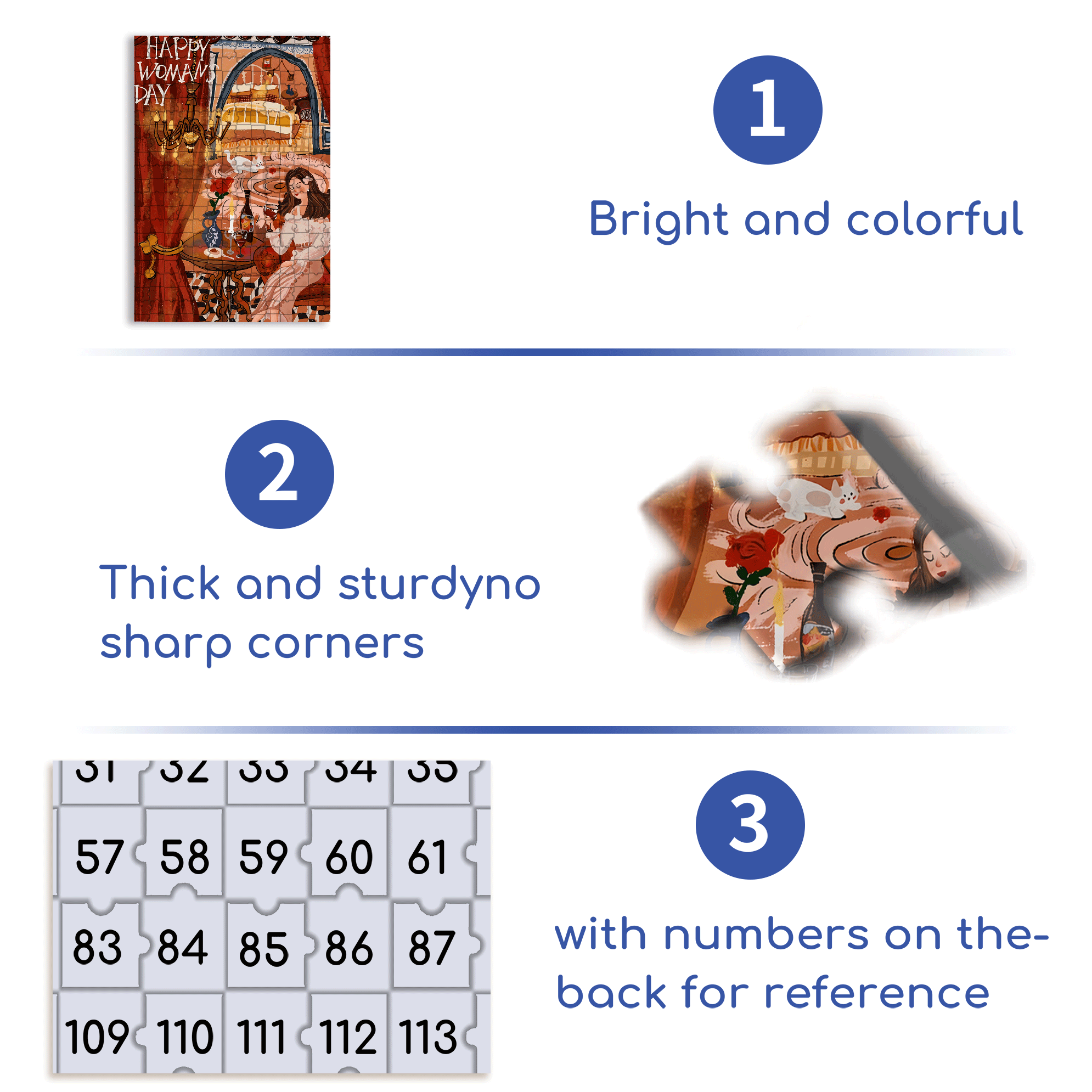 Female Power 500pcs/1000pcs Jigsaw Puzzle, Scratch-Resistant, Interactive Family Game & Brain-Boosting DIY Decor, Perfect for Halloween, Christmas & New Year Gifts, Family Puzzle Game
