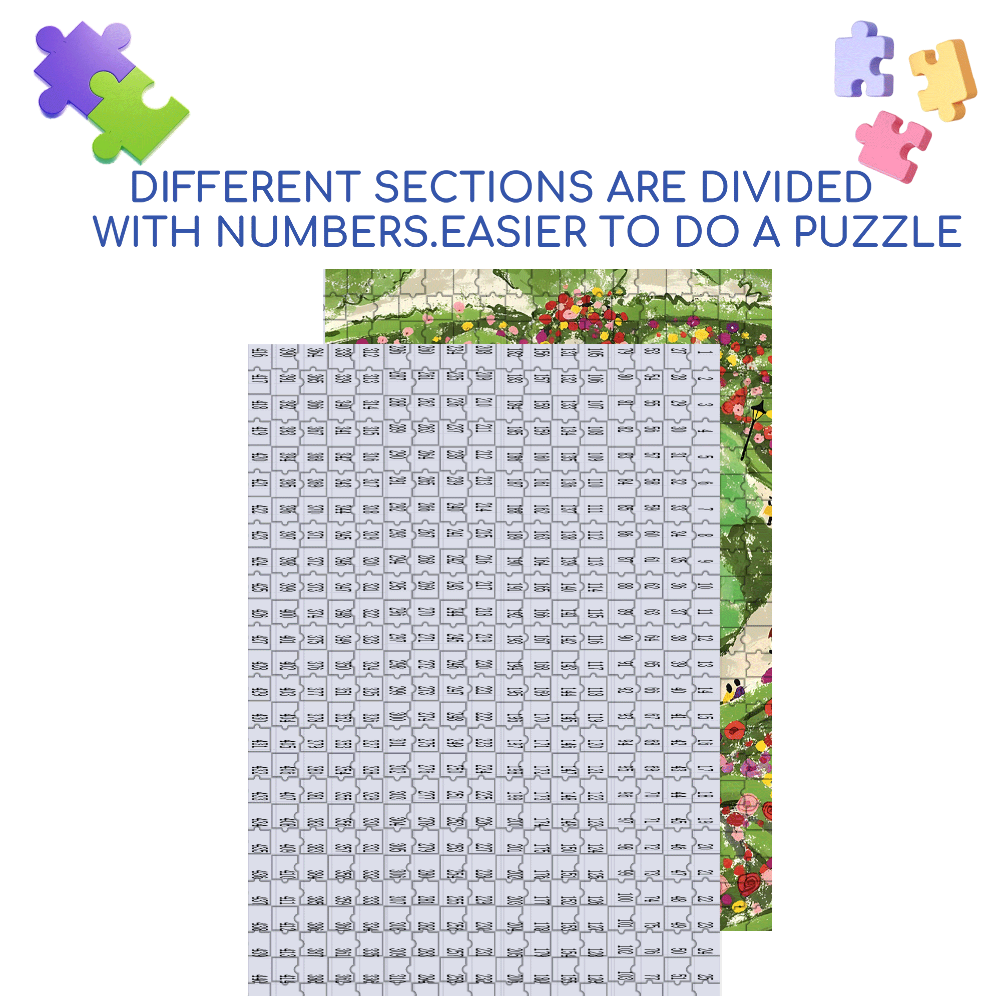 Fuxing Park 500pcs/1000pcs Jigsaw Puzzle, Scratch-Resistant, Interactive Family Game & Brain-Boosting DIY Decor, Perfect for Halloween, Christmas & New Year Gifts, Family Puzzle Game