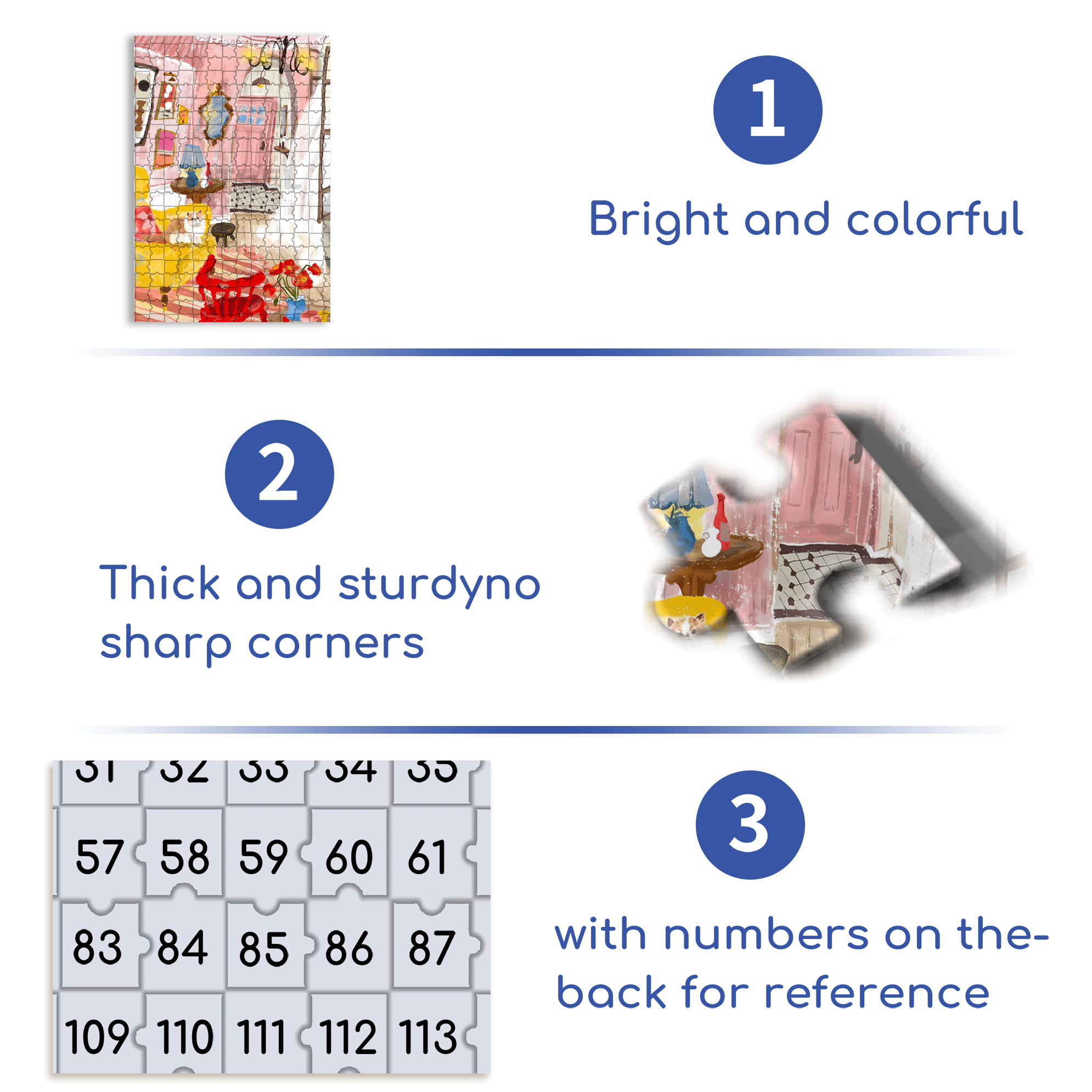 Gentle Years 500pcs/1000pcs Jigsaw Puzzle, Scratch-Resistant, Interactive Family Game & Brain-Boosting DIY Decor, Perfect for Halloween, Christmas & New Year Gifts, Family Puzzle Game