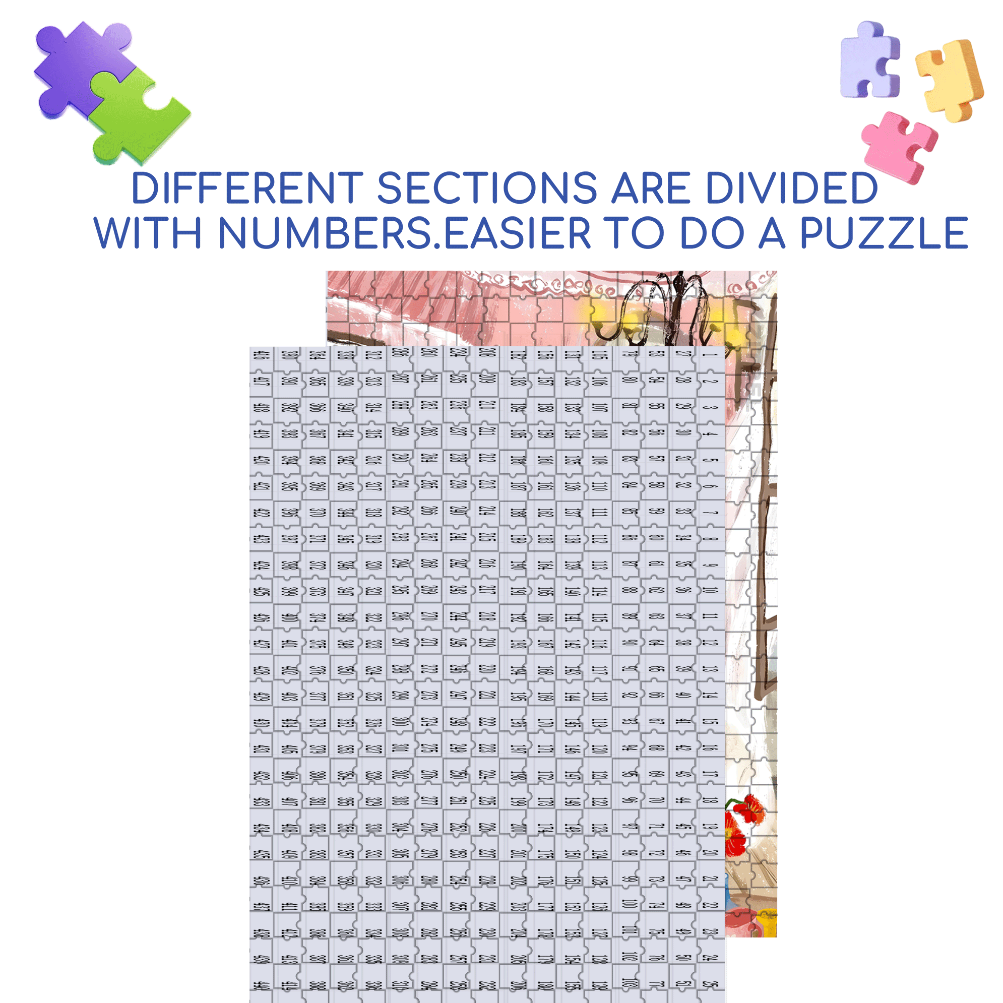 Gentle Years 500pcs/1000pcs Jigsaw Puzzle, Scratch-Resistant, Interactive Family Game & Brain-Boosting DIY Decor, Perfect for Halloween, Christmas & New Year Gifts, Family Puzzle Game