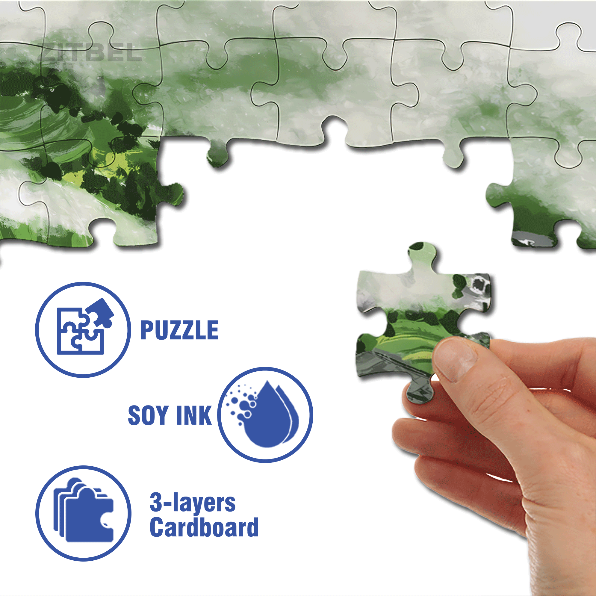 In The Cloud 500pcs/1000pcs Jigsaw Puzzle, Scratch-Resistant, Interactive Family Game & Brain-Boosting DIY Decor, Perfect for Halloween, Christmas & New Year Gifts, Family Puzzle Game