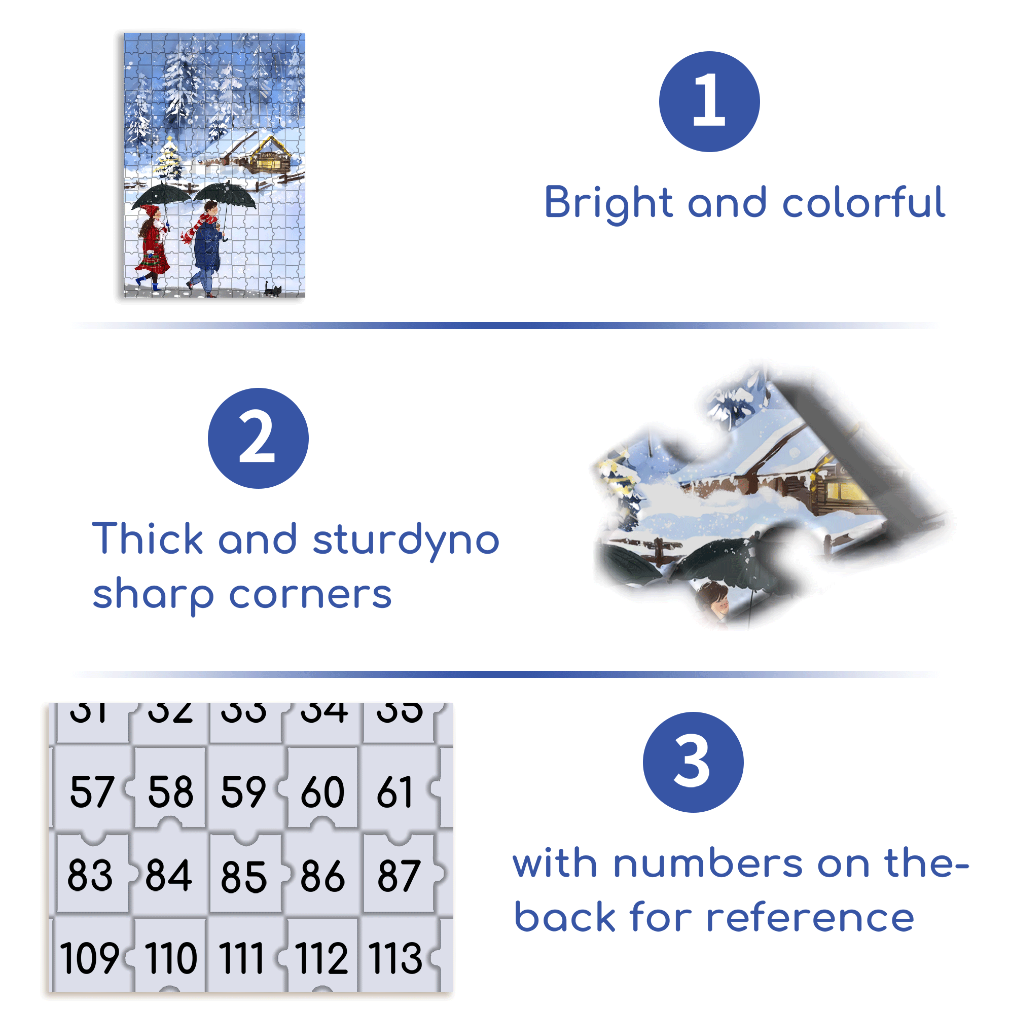 Is It Snowing There 500pcs/1000pcs Jigsaw Puzzle, Scratch-Resistant, Interactive Family Game & Brain-Boosting DIY Decor, Perfect for Halloween, Christmas & New Year Gifts, Family Puzzle Game