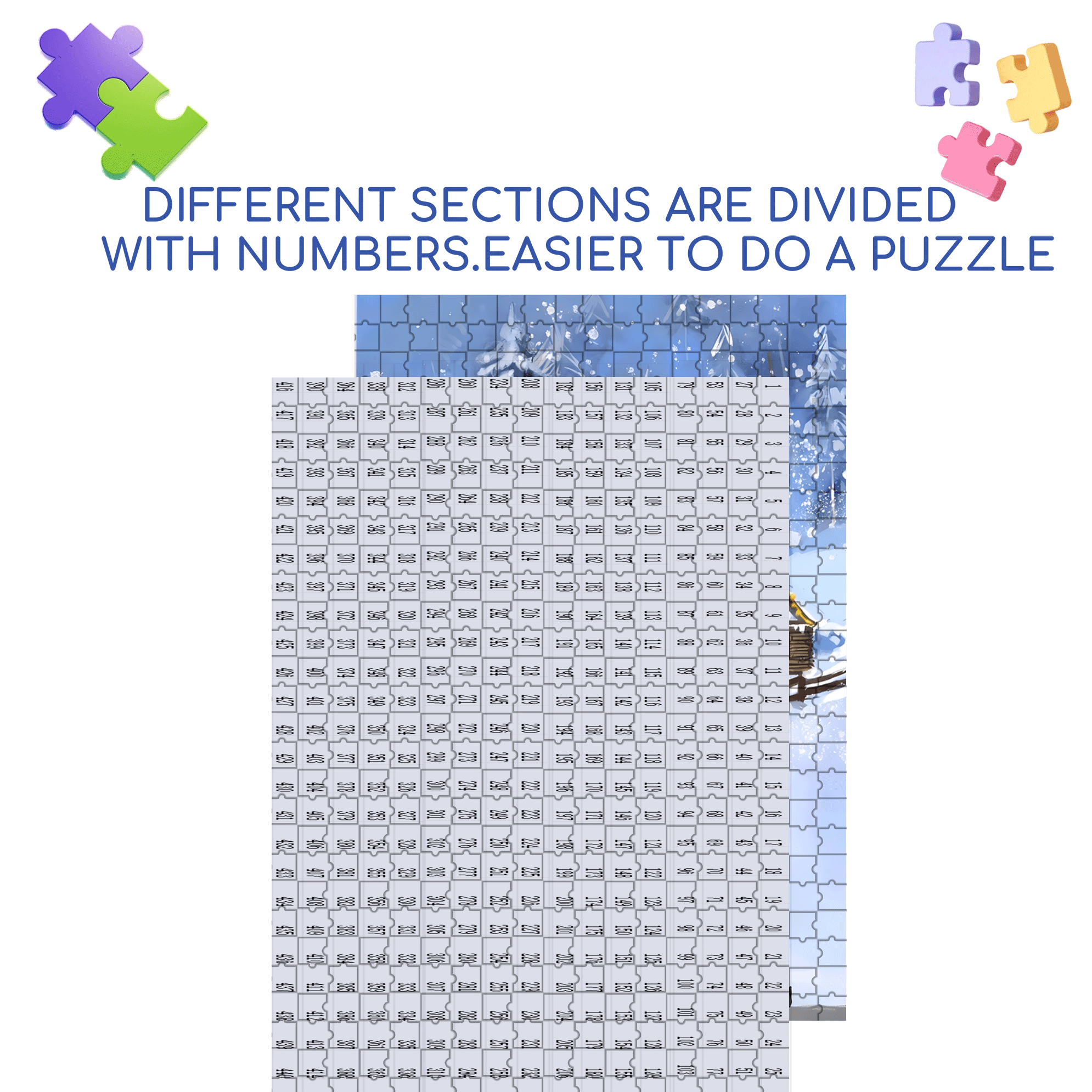 Is It Snowing There 500pcs/1000pcs Jigsaw Puzzle, Scratch-Resistant, Interactive Family Game & Brain-Boosting DIY Decor, Perfect for Halloween, Christmas & New Year Gifts, Family Puzzle Game