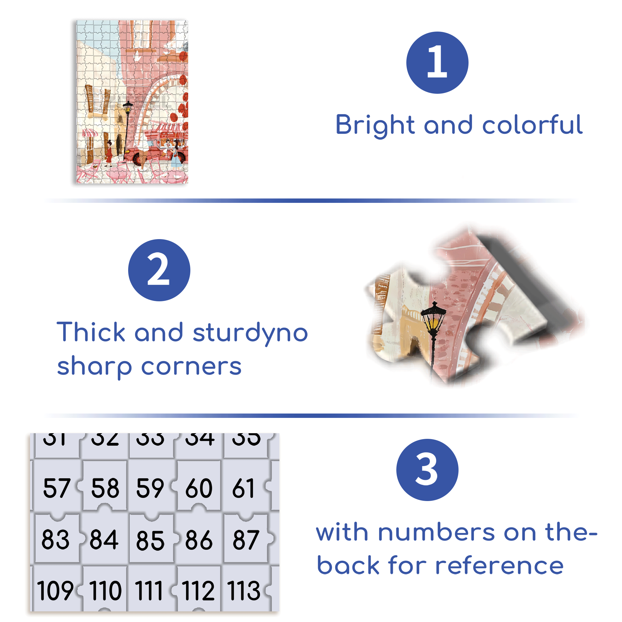 June Ice Cream 500pcs/1000pcs Jigsaw Puzzle, Scratch-Resistant, Interactive Family Game & Brain-Boosting DIY Decor, Perfect for Halloween, Christmas & New Year Gifts, Family Puzzle Game