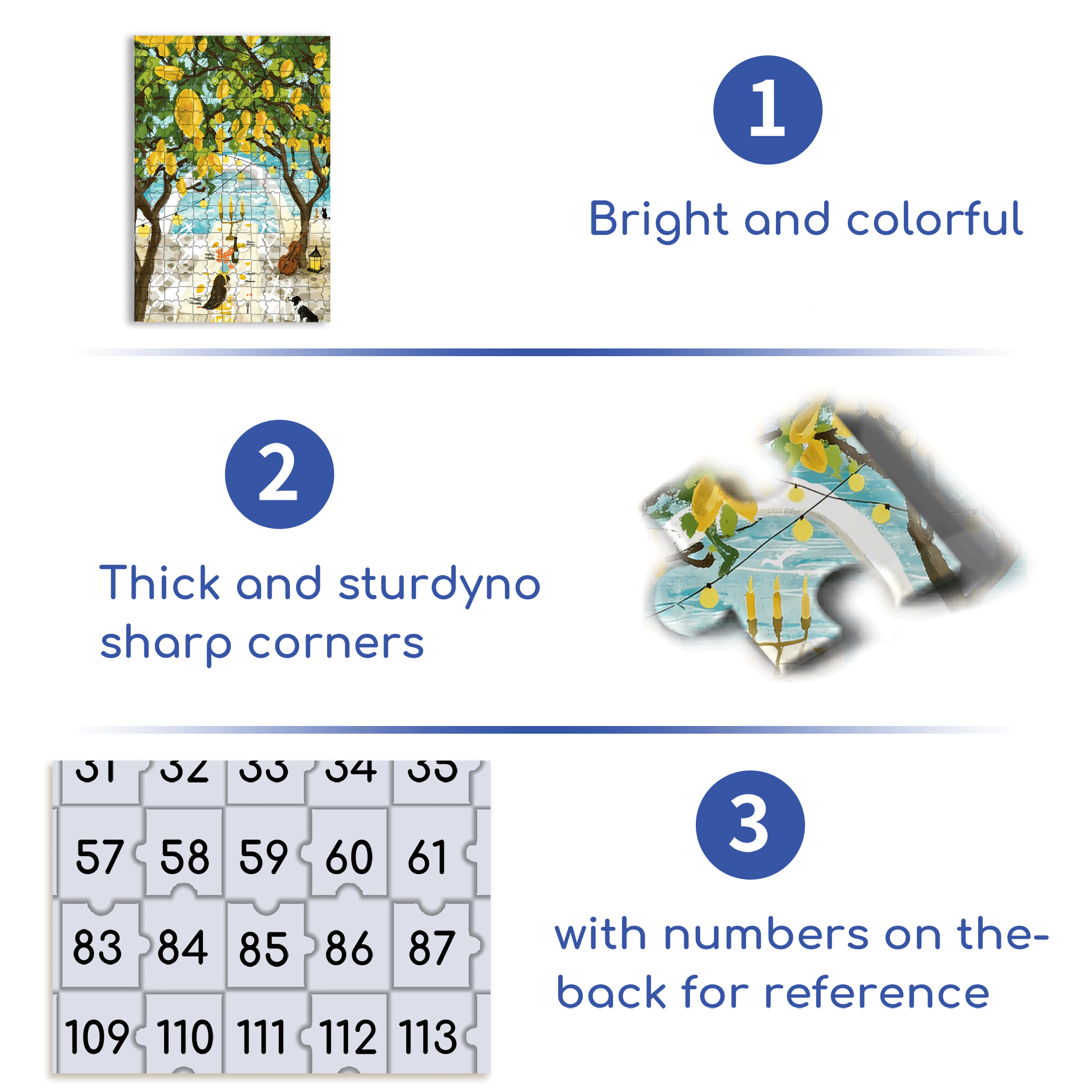 Love of Lemon Tree 500pcs/1000pcs Jigsaw Puzzle, Scratch-Resistant, Interactive Family Game & Brain-Boosting DIY Decor, Perfect for Halloween, Christmas & New Year Gifts, Family Puzzle Game