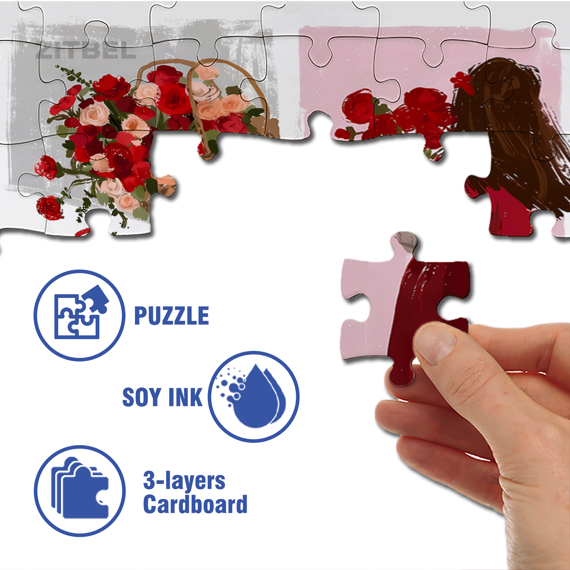 One Fineday 500pcs/1000pcs Jigsaw Puzzle, Scratch-Resistant, Interactive Family Game & Brain-Boosting DIY Decor, Perfect for Halloween, Christmas & New Year Gifts, Family Puzzle Game