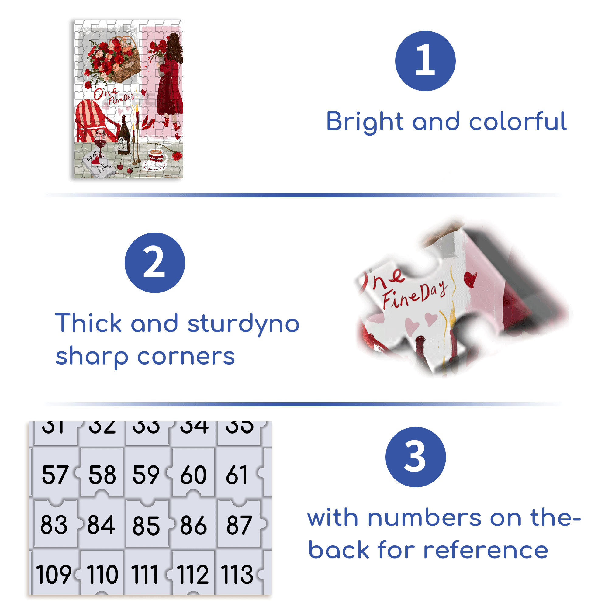 One Fineday 500pcs/1000pcs Jigsaw Puzzle, Scratch-Resistant, Interactive Family Game & Brain-Boosting DIY Decor, Perfect for Halloween, Christmas & New Year Gifts, Family Puzzle Game