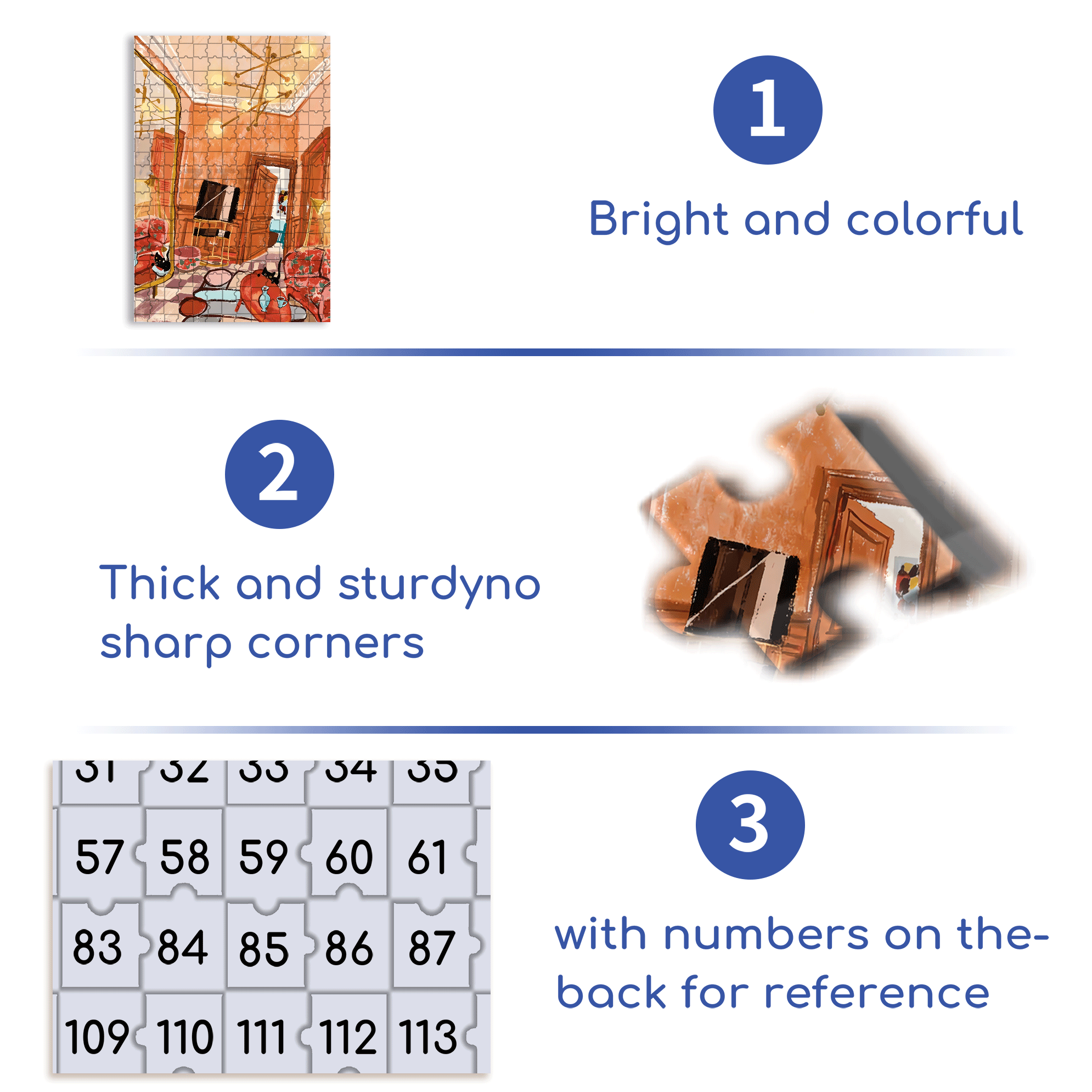Orange Room 500pcs/1000pcs Jigsaw Puzzle, Scratch-Resistant, Interactive Family Game & Brain-Boosting DIY Decor, Perfect for Halloween, Christmas & New Year Gifts, Family Puzzle Game