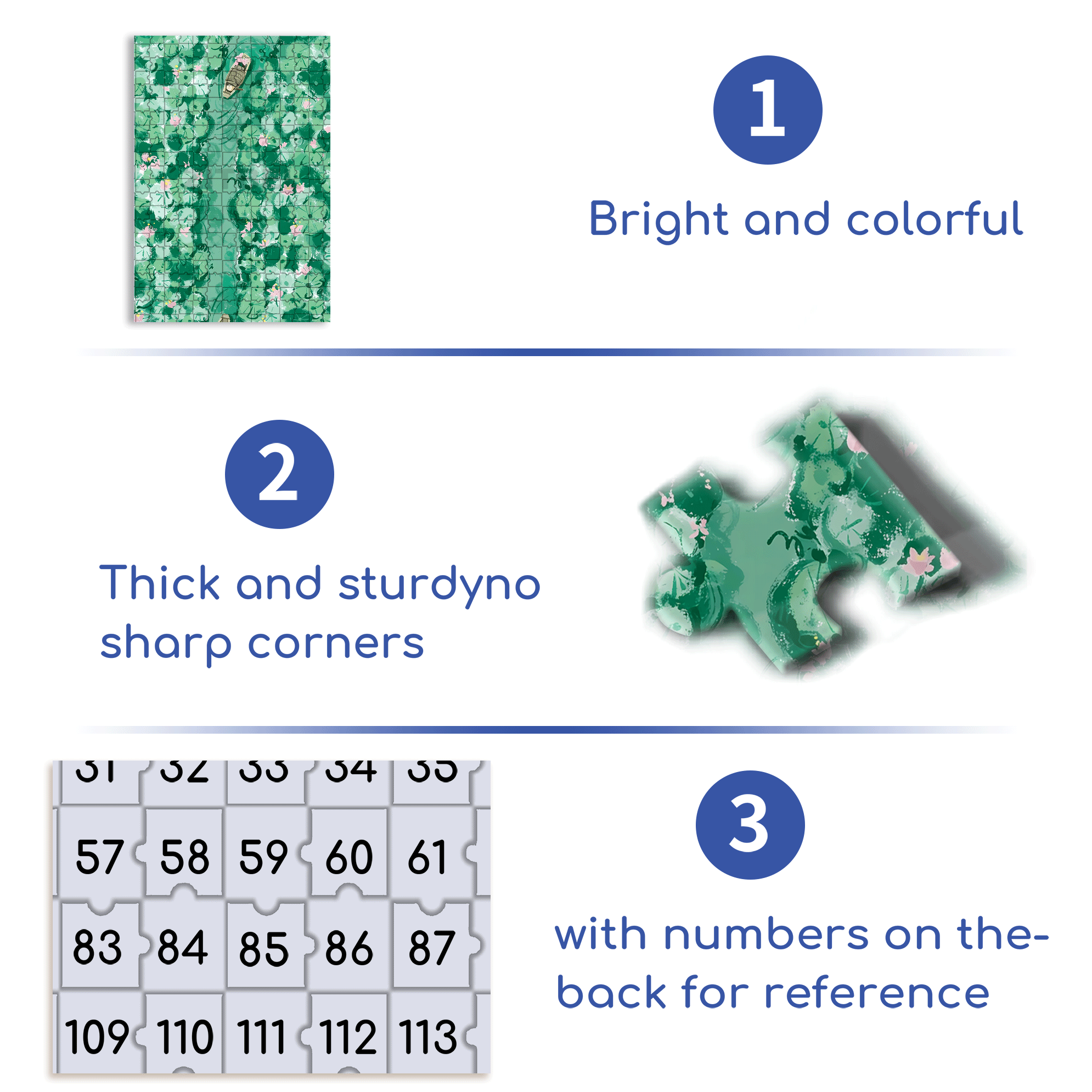 Summer Lotus Pond 2 500pcs/1000pcs Jigsaw Puzzle, Scratch-Resistant, Interactive Family Game & Brain-Boosting DIY Decor, Perfect for Halloween, Christmas & New Year Gifts, Family Puzzle Game
