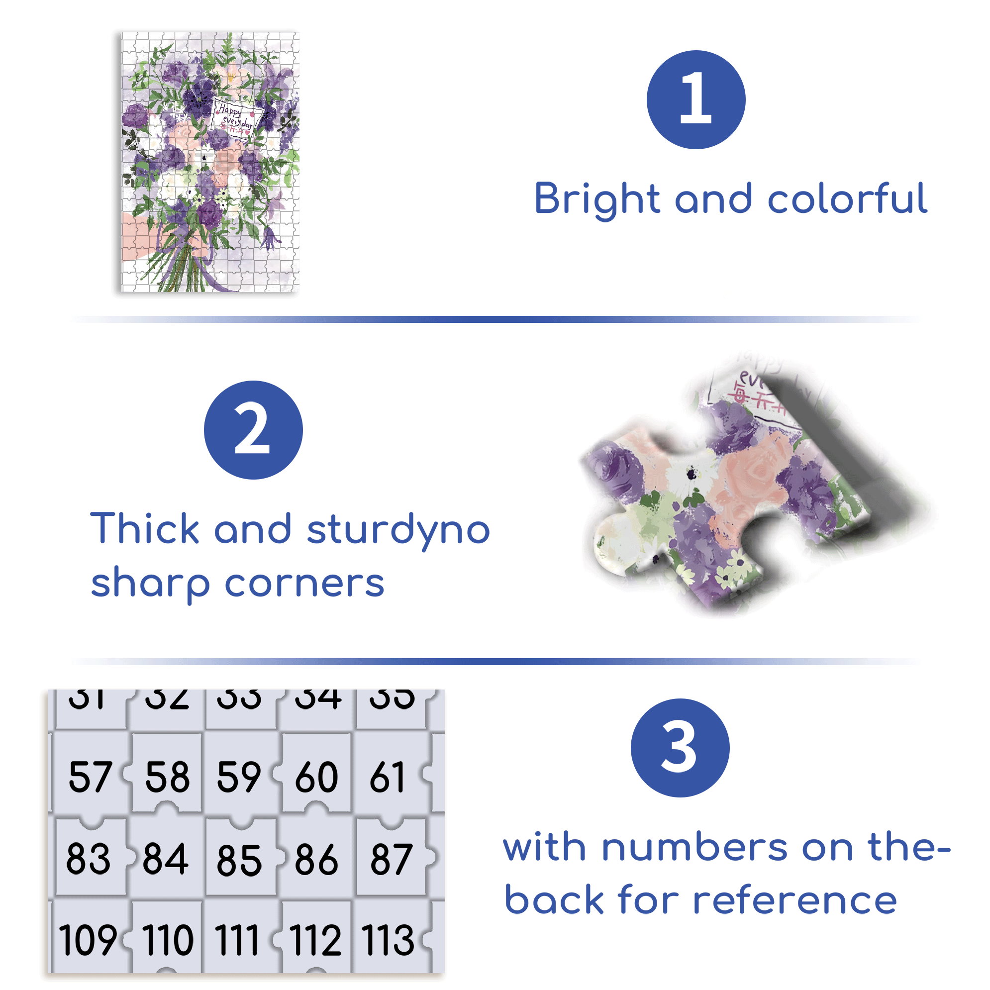 A Bouquet Of Purple On The Weekend 500pcs/1000pcs Jigsaw Puzzle, Scratch-Resistant, Interactive Family Game & Brain-Boosting DIY Decor, Perfect for Halloween, Christmas & New Year Gifts, Family Puzzle Game