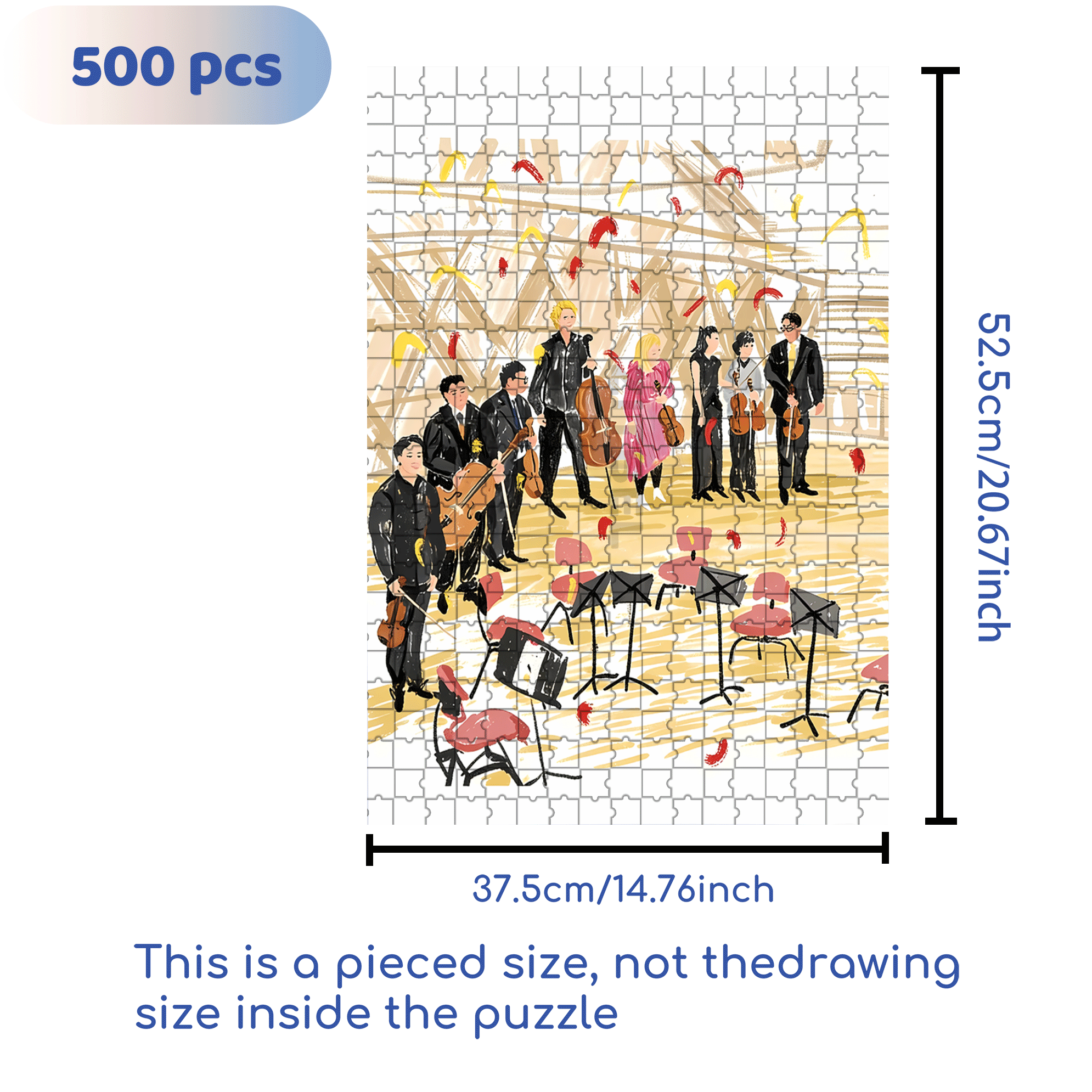 Applause Moment 500pcs/1000pcs Jigsaw Puzzle, Scratch-Resistant, Interactive Family Game & Brain-Boosting DIY Decor, Perfect for Halloween, Christmas & New Year Gifts, Family Puzzle Game