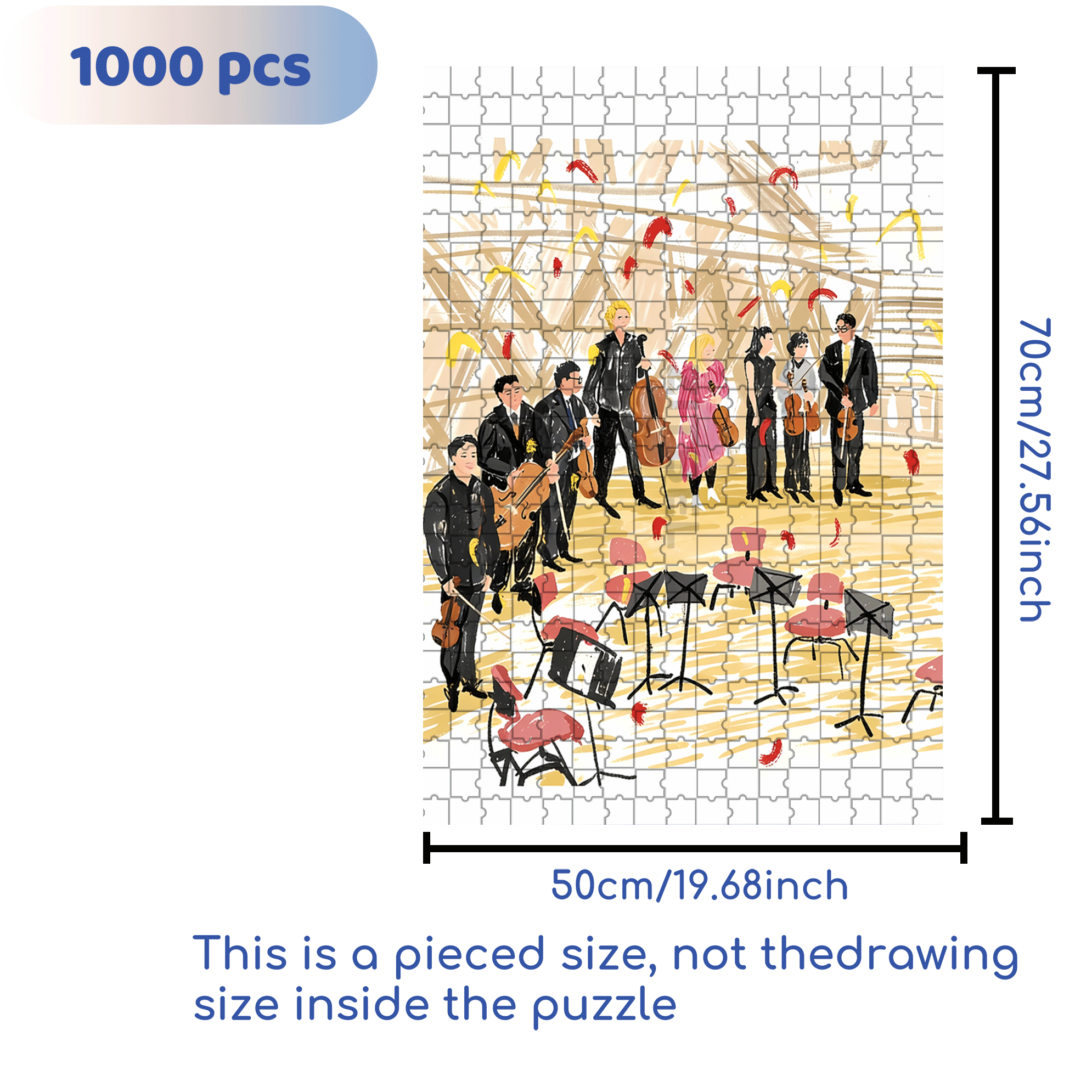 Applause Moment 500pcs/1000pcs Jigsaw Puzzle, Scratch-Resistant, Interactive Family Game & Brain-Boosting DIY Decor, Perfect for Halloween, Christmas & New Year Gifts, Family Puzzle Game