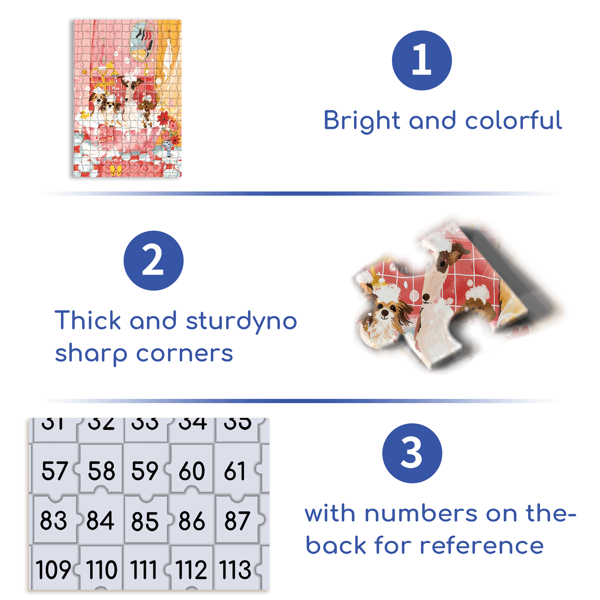 Bathroom Dog Party 500pcs/1000pcs Jigsaw Puzzle, Scratch-Resistant, Interactive Family Game & Brain-Boosting DIY Decor, Perfect for Halloween, Christmas & New Year Gifts, Family Puzzle Game