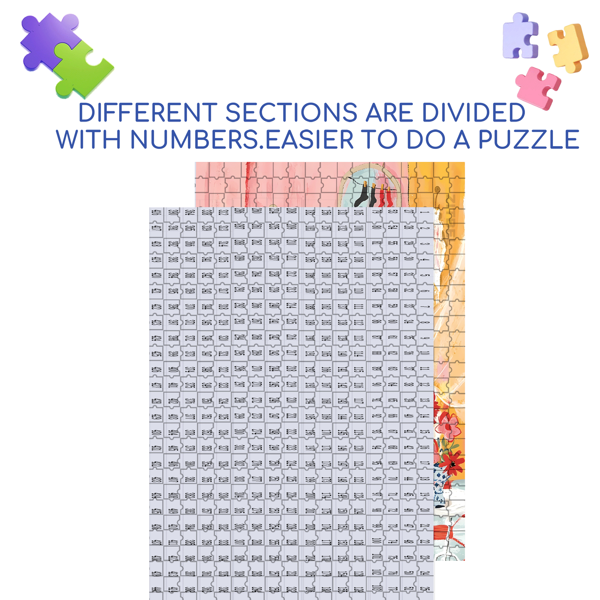 Bathroom Dog Party 500pcs/1000pcs Jigsaw Puzzle, Scratch-Resistant, Interactive Family Game & Brain-Boosting DIY Decor, Perfect for Halloween, Christmas & New Year Gifts, Family Puzzle Game