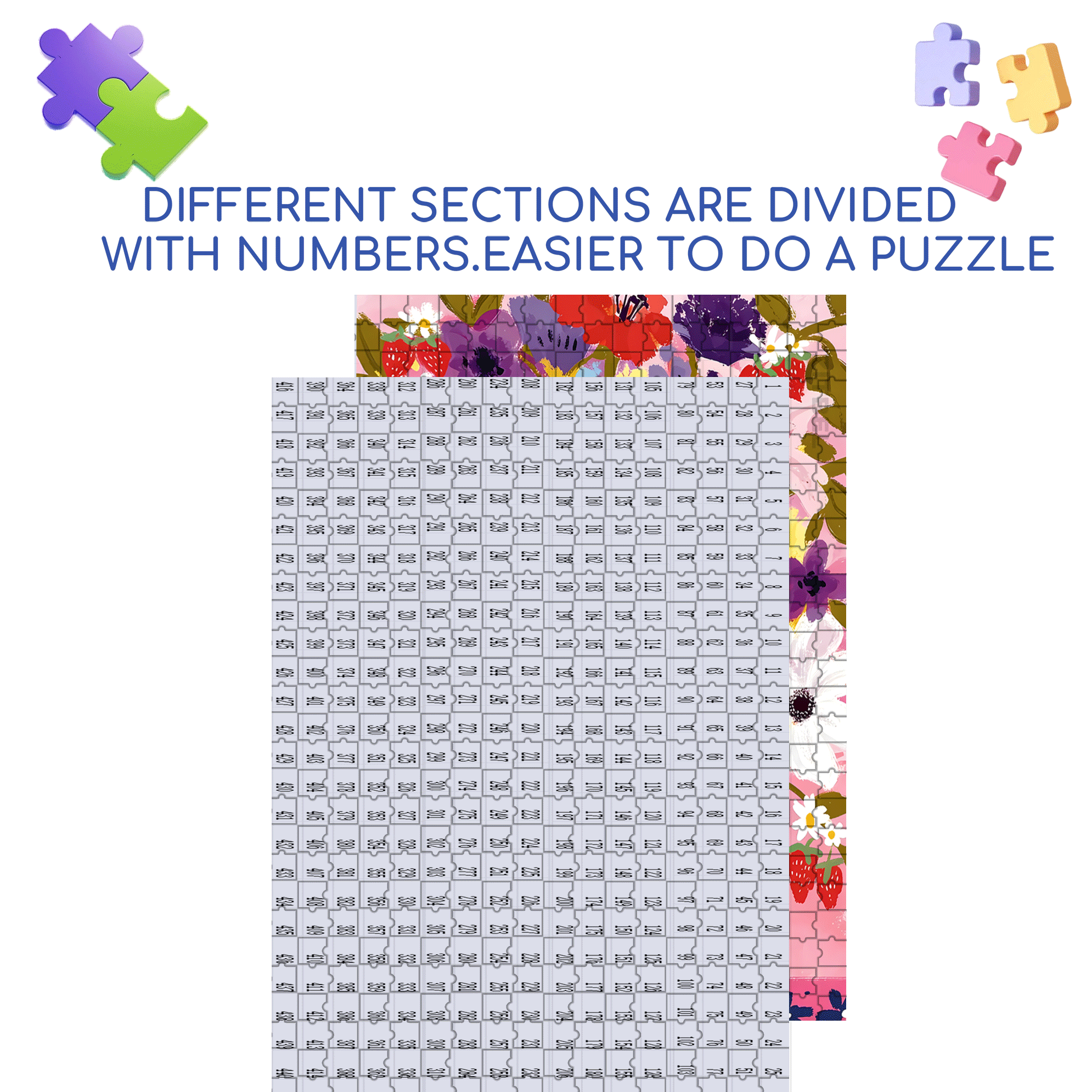 Beautiful Flowers In May 500pcs/1000pcs Jigsaw Puzzle, Scratch-Resistant, Interactive Family Game & Brain-Boosting DIY Decor, Perfect for Halloween, Christmas & New Year Gifts, Family Puzzle Game