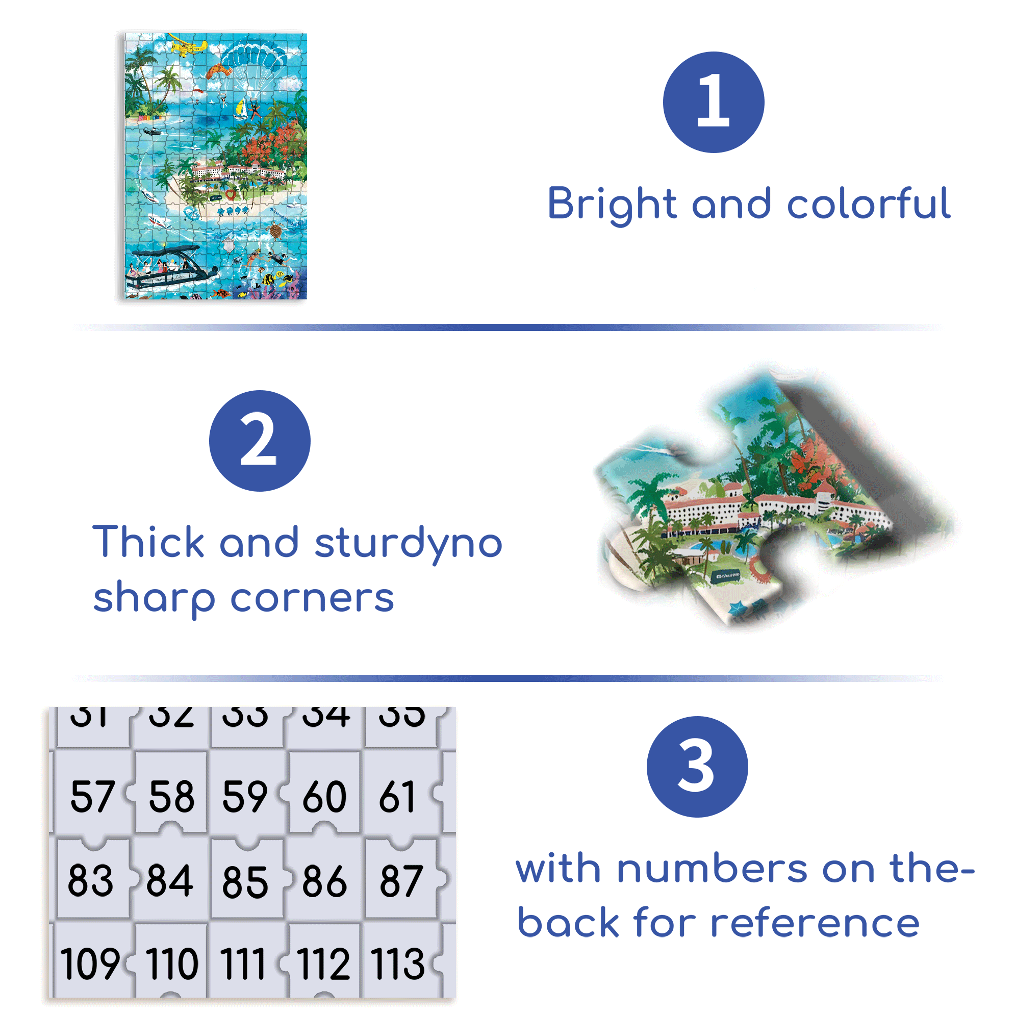 Blue Mood 2 500pcs/1000pcs Jigsaw Puzzle, Scratch-Resistant, Interactive Family Game & Brain-Boosting DIY Decor, Perfect for Halloween, Christmas & New Year Gifts, Family Puzzle Game