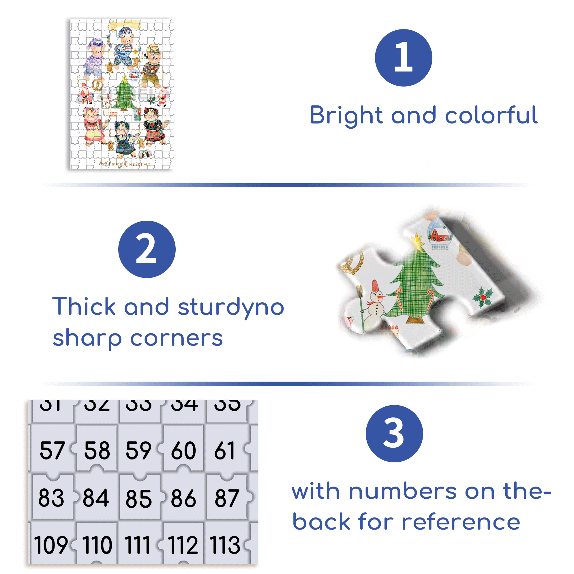 Christmas Waltz 500pcs/1000pcs Jigsaw Puzzle, Scratch-Resistant, Interactive Family Game & Brain-Boosting DIY Decor, Perfect for Halloween, Christmas & New Year Gifts, Family Puzzle Game