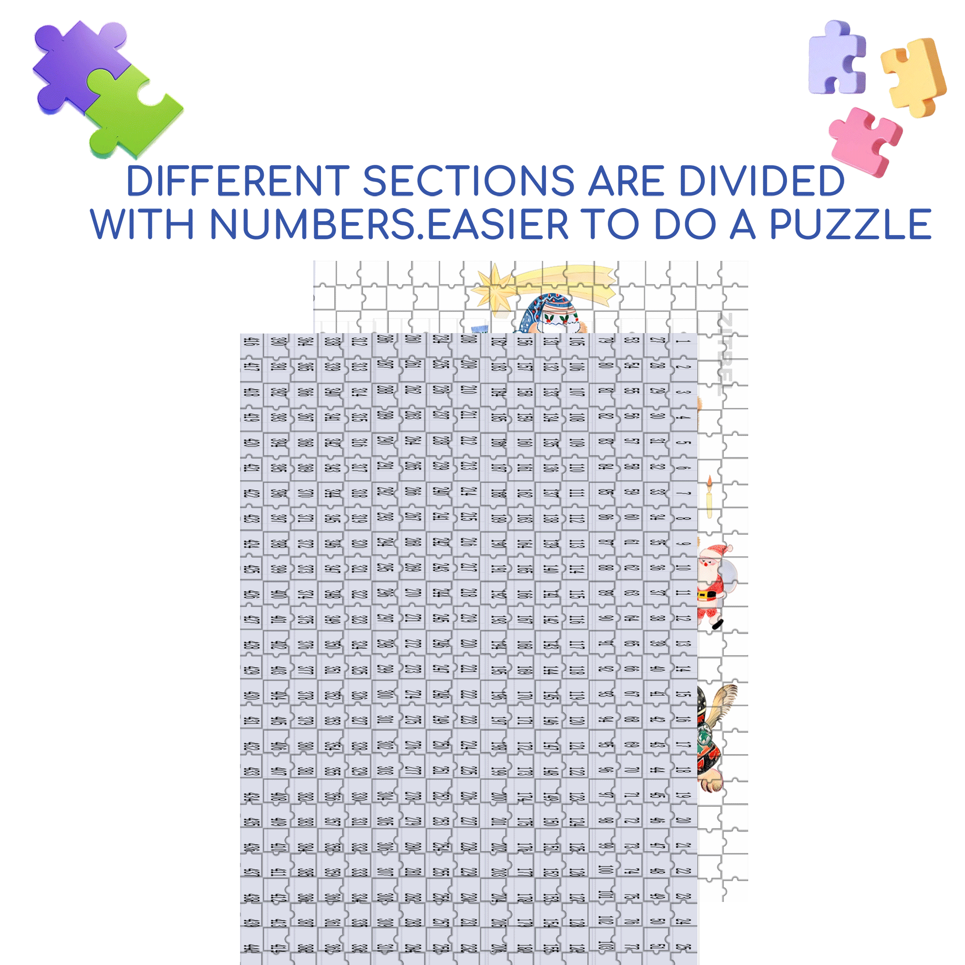 Christmas Waltz 500pcs/1000pcs Jigsaw Puzzle, Scratch-Resistant, Interactive Family Game & Brain-Boosting DIY Decor, Perfect for Halloween, Christmas & New Year Gifts, Family Puzzle Game