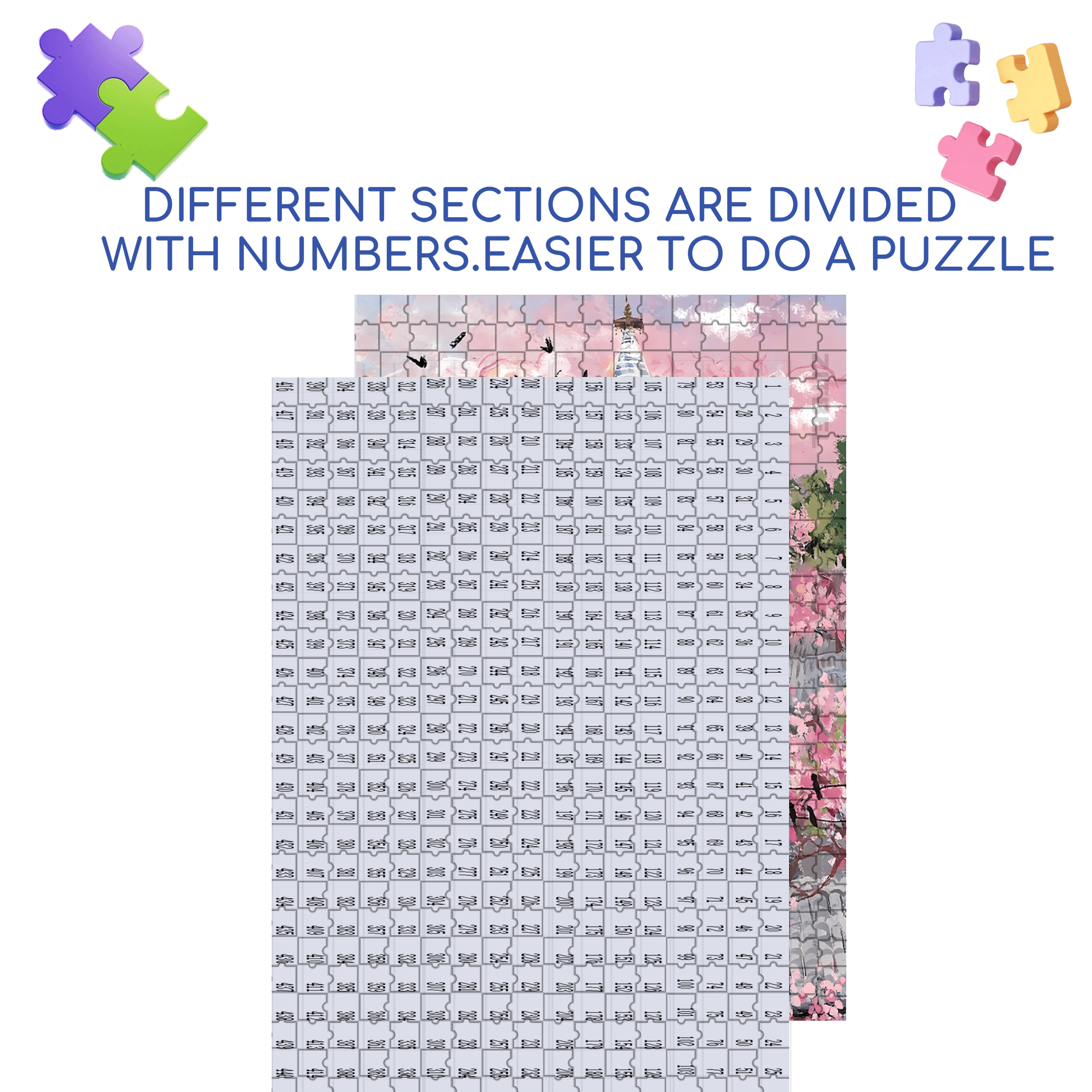 City Pictorial 2 500pcs/1000pcs Jigsaw Puzzle, Scratch-Resistant, Interactive Family Game & Brain-Boosting DIY Decor, Perfect for Halloween, Christmas & New Year Gifts, Family Puzzle Game