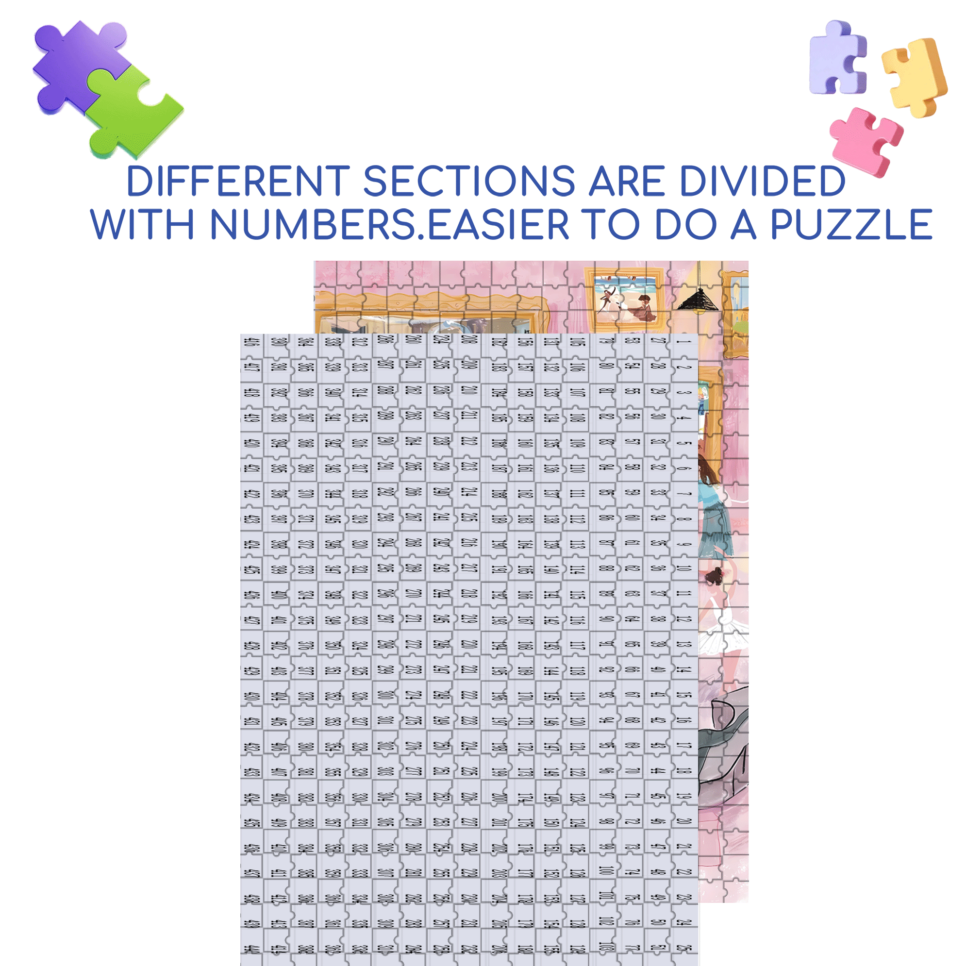 Dance with Degas' Ballet Girl 500pcs/1000pcs Jigsaw Puzzle, Scratch-Resistant, Interactive Family Game & Brain-Boosting DIY Decor, Perfect for Halloween, Christmas & New Year Gifts, Family Puzzle Game