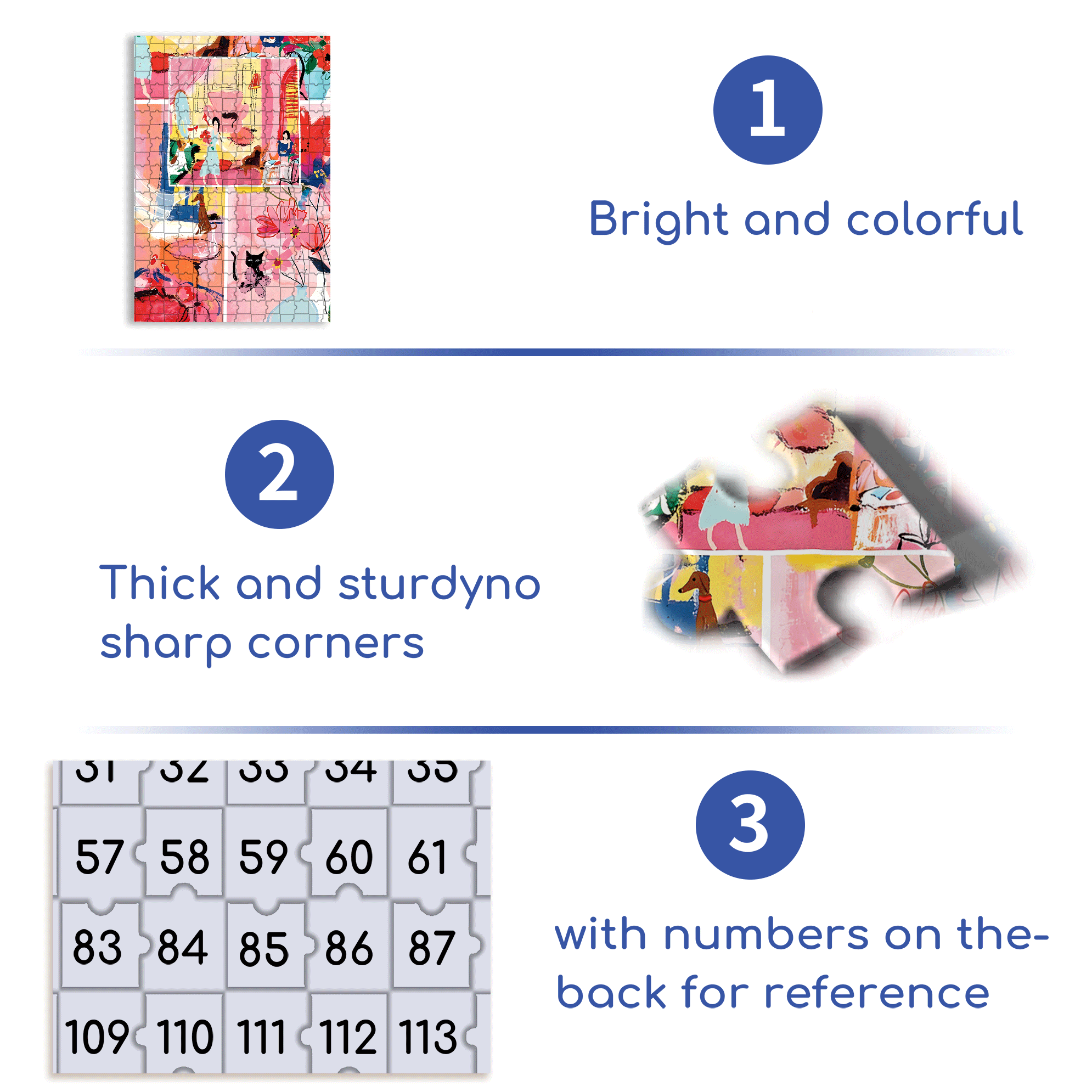 Emotions And Colors 500pcs/1000pcs Jigsaw Puzzle, Scratch-Resistant, Interactive Family Game & Brain-Boosting DIY Decor, Perfect for Halloween, Christmas & New Year Gifts, Family Puzzle Game