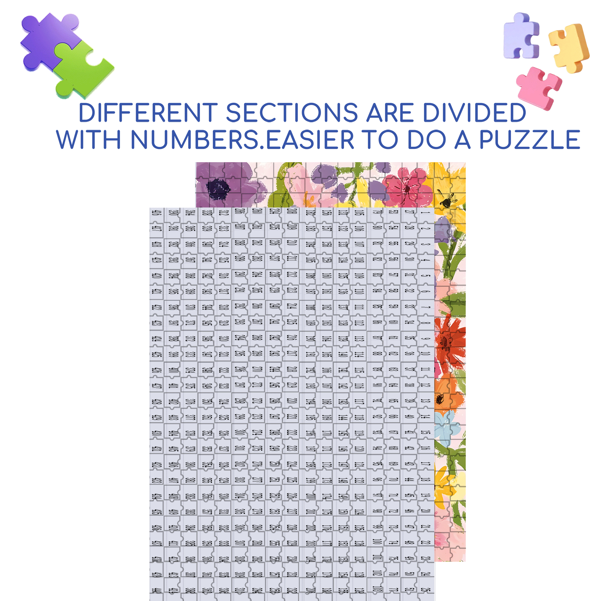 Favorite Color 500pcs/1000pcs Jigsaw Puzzle, Scratch-Resistant, Interactive Family Game & Brain-Boosting DIY Decor, Perfect for Halloween, Christmas & New Year Gifts, Family Puzzle Game