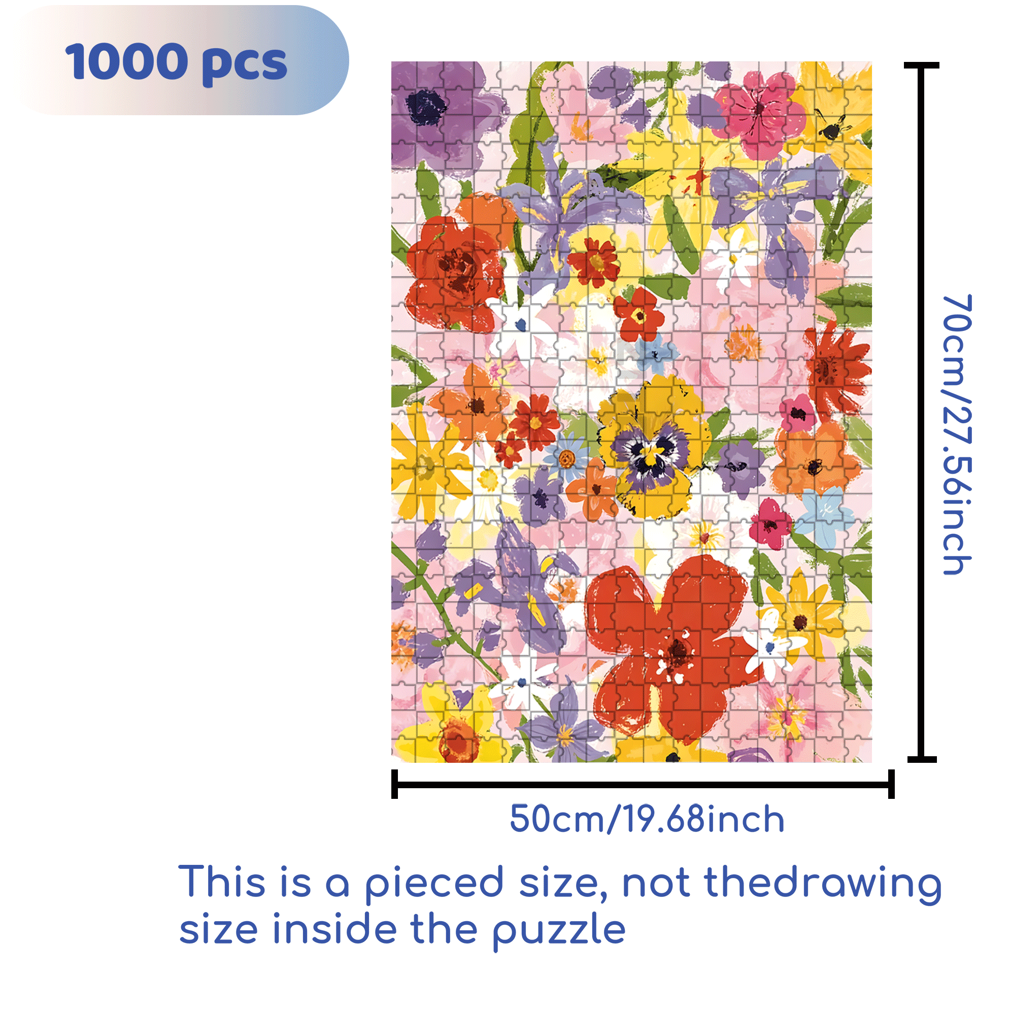 Favorite Color 500pcs/1000pcs Jigsaw Puzzle, Scratch-Resistant, Interactive Family Game & Brain-Boosting DIY Decor, Perfect for Halloween, Christmas & New Year Gifts, Family Puzzle Game