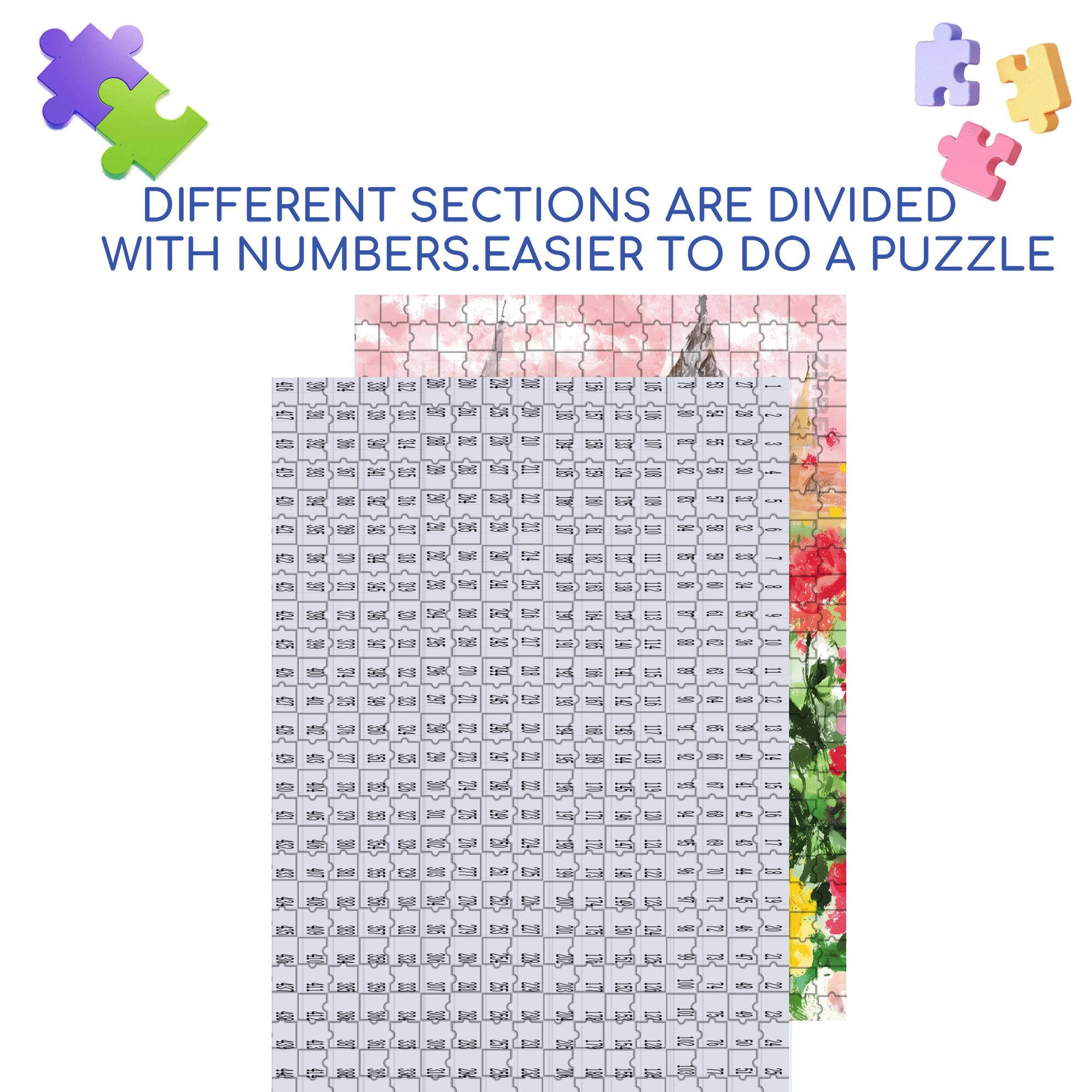 Garden Dream 500pcs/1000pcs Jigsaw Puzzle, Scratch-Resistant, Interactive Family Game & Brain-Boosting DIY Decor, Perfect for Halloween, Christmas & New Year Gifts, Family Puzzle Game