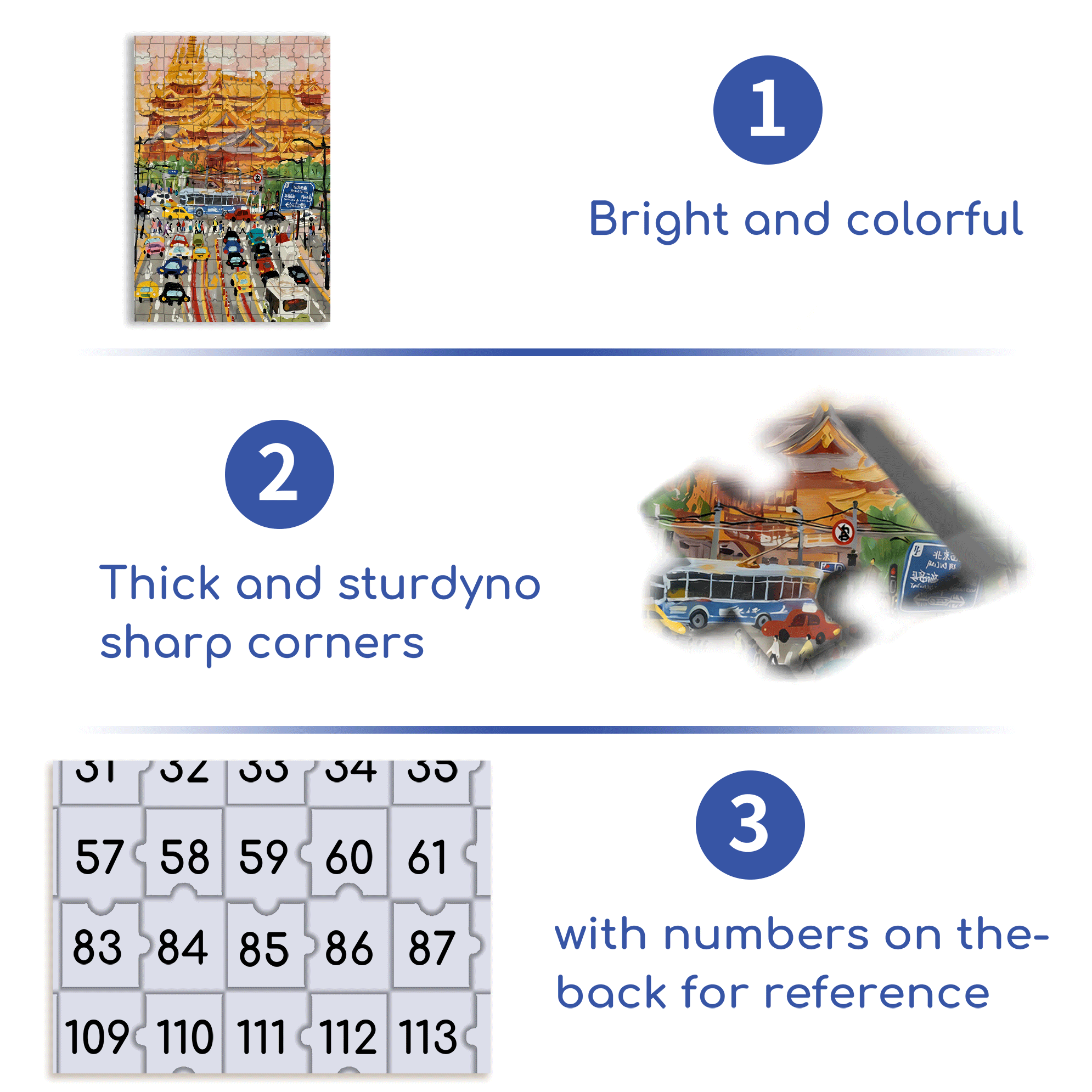 Jing'an Temple 500pcs/1000pcs Jigsaw Puzzle, Scratch-Resistant, Interactive Family Game & Brain-Boosting DIY Decor, Perfect for Halloween, Christmas & New Year Gifts, Family Puzzle Game