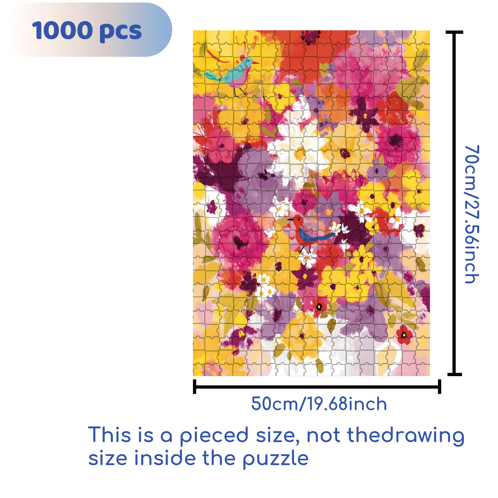 July 500pcs/1000pcs Jigsaw Puzzle, Scratch-Resistant, Interactive Family Game & Brain-Boosting DIY Decor, Perfect for Halloween, Christmas & New Year Gifts, Family Puzzle Game