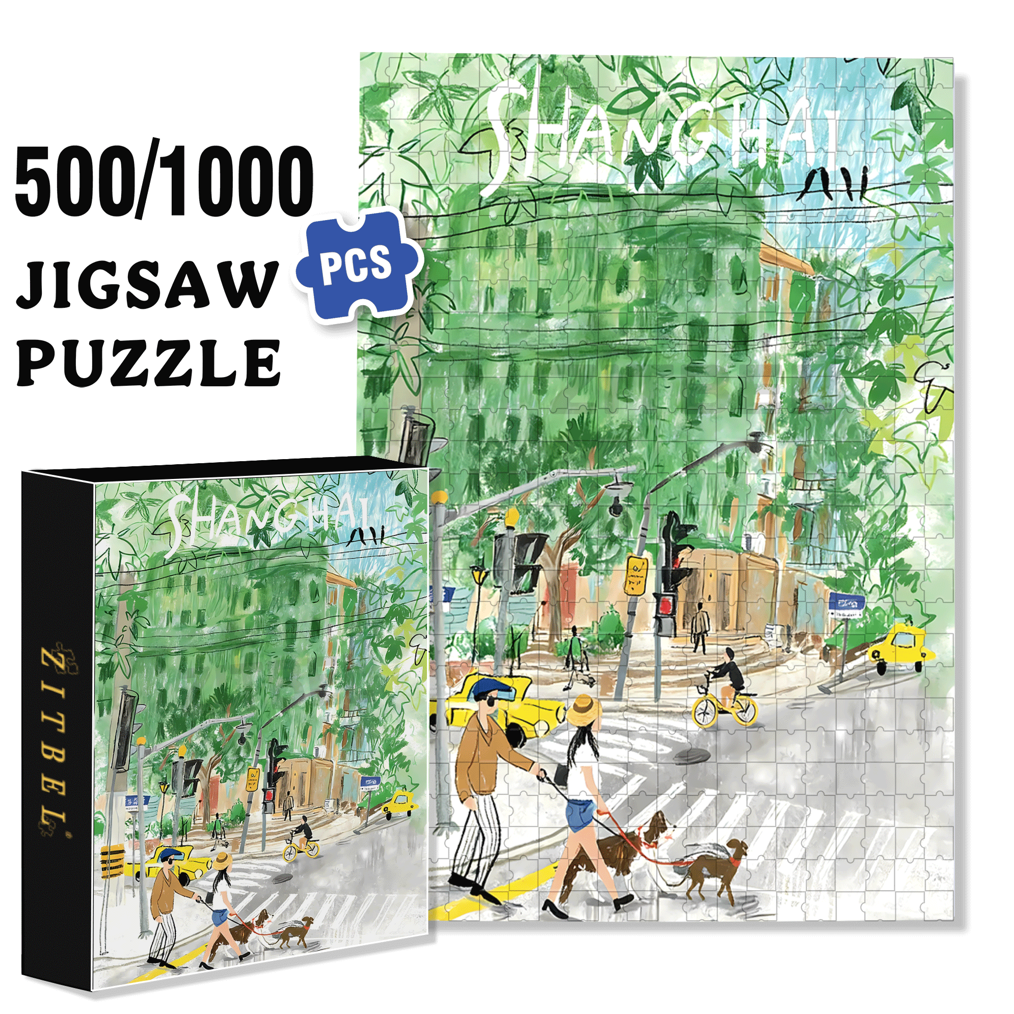 Keep The Summer 500pcs/1000pcs Jigsaw Puzzle, Scratch-Resistant, Interactive Family Game & Brain-Boosting DIY Decor, Perfect for Halloween, Christmas & New Year Gifts, Family Puzzle Game