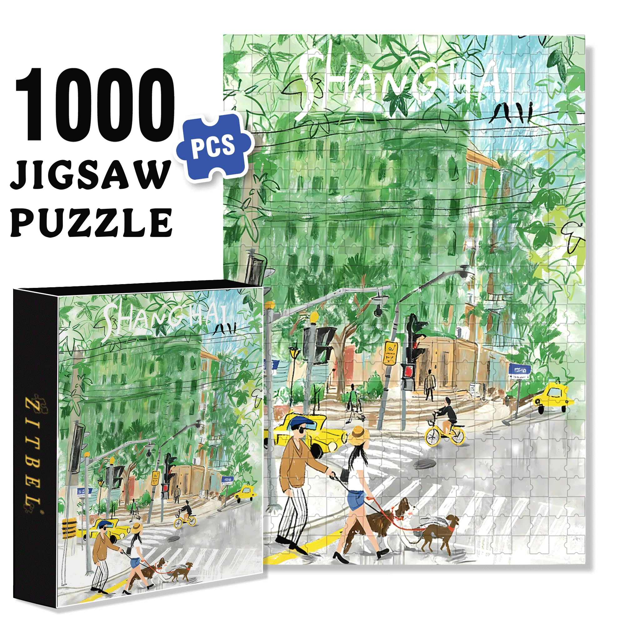Keep The Summer 500pcs/1000pcs Jigsaw Puzzle, Scratch-Resistant, Interactive Family Game & Brain-Boosting DIY Decor, Perfect for Halloween, Christmas & New Year Gifts, Family Puzzle Game