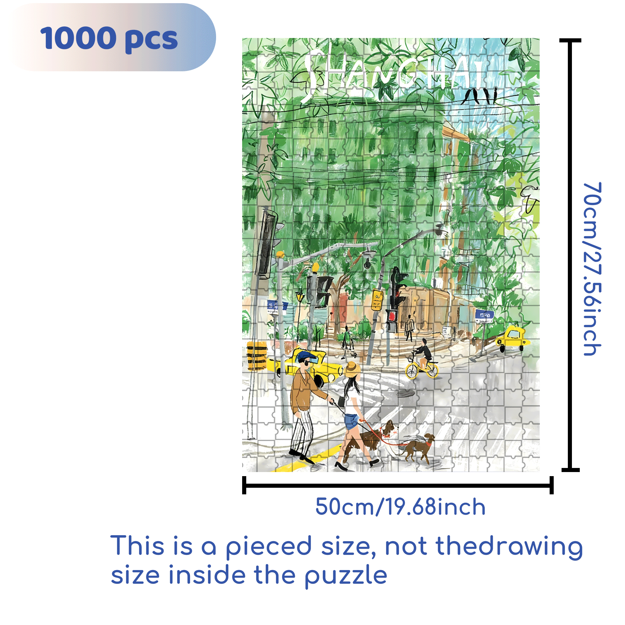 Keep The Summer 500pcs/1000pcs Jigsaw Puzzle, Scratch-Resistant, Interactive Family Game & Brain-Boosting DIY Decor, Perfect for Halloween, Christmas & New Year Gifts, Family Puzzle Game
